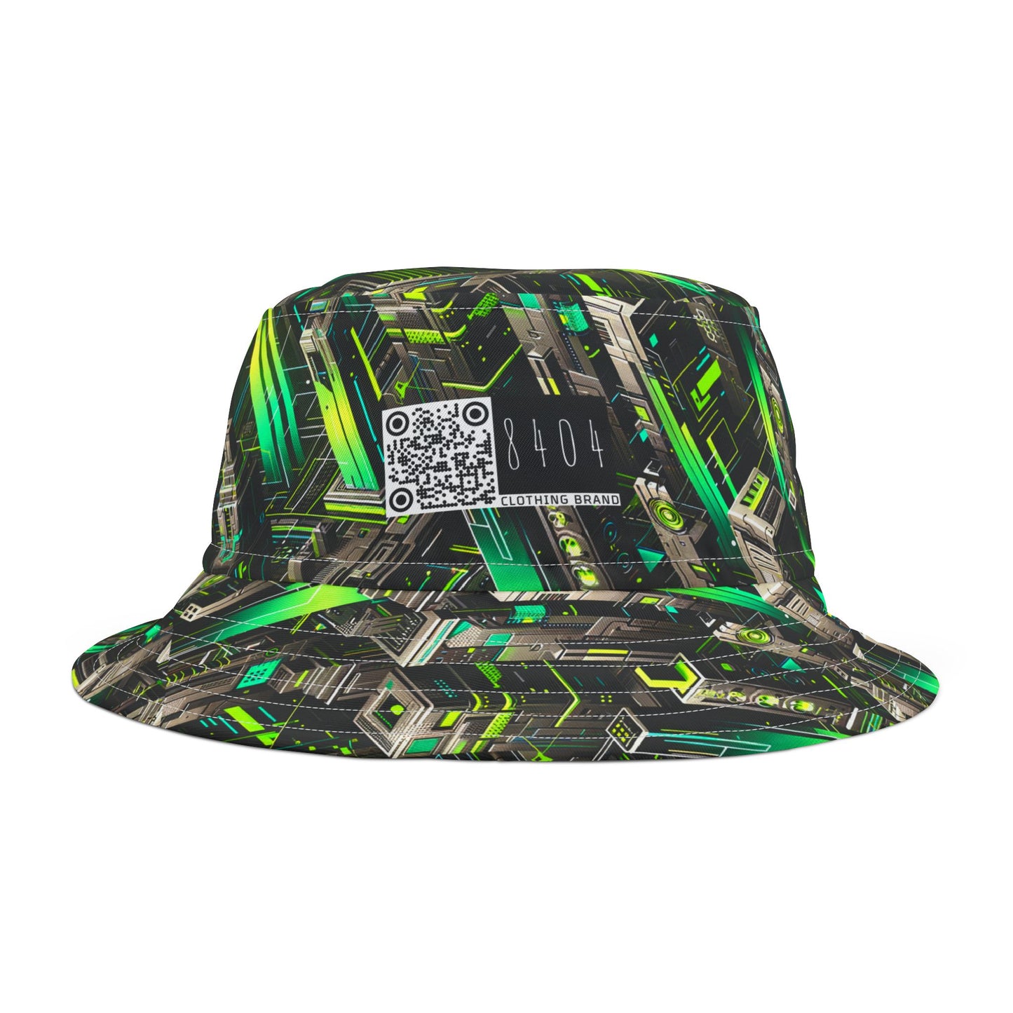 Digital Rebellion Tech-Forward Streetwear Bucket Hat - 8404 Design-63