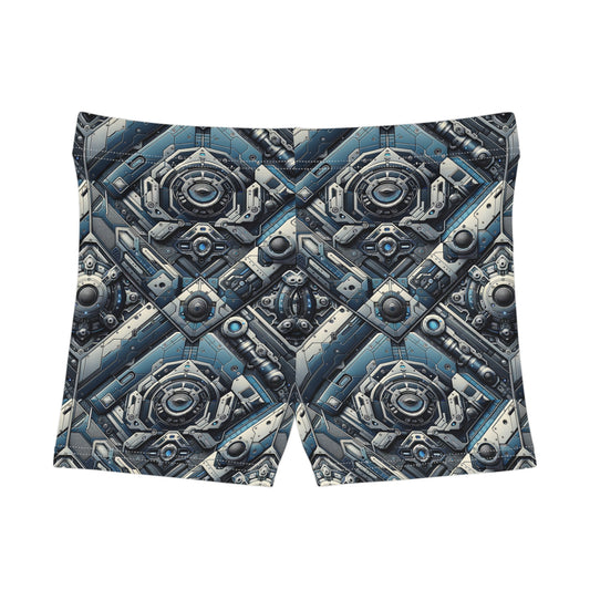 Tech Utility Fusion Tech-Forward Utility With a Futuristic Edge Women's Shorts - 8404 Design-43
