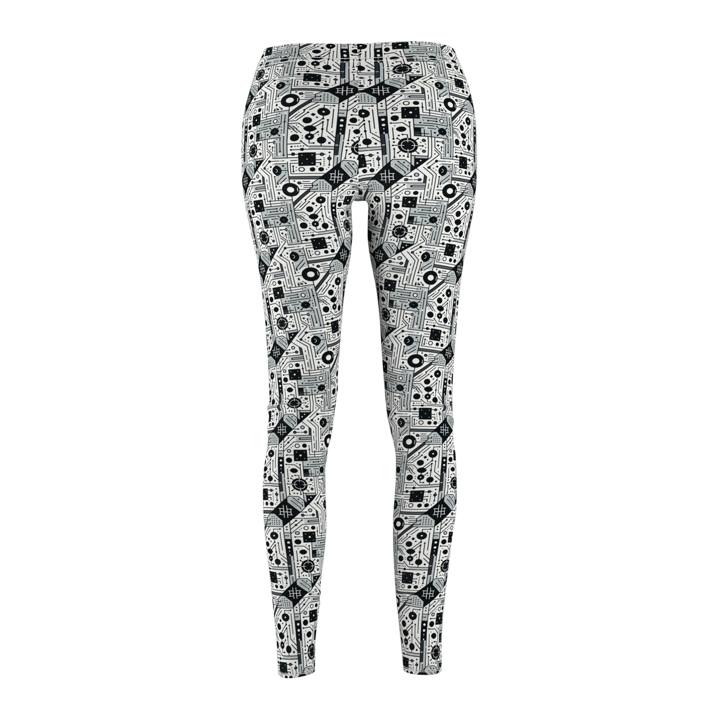 Digital Minimalism Minimalist Tech Women's Cut & Sew Casual Leggings - 8404 Design-48