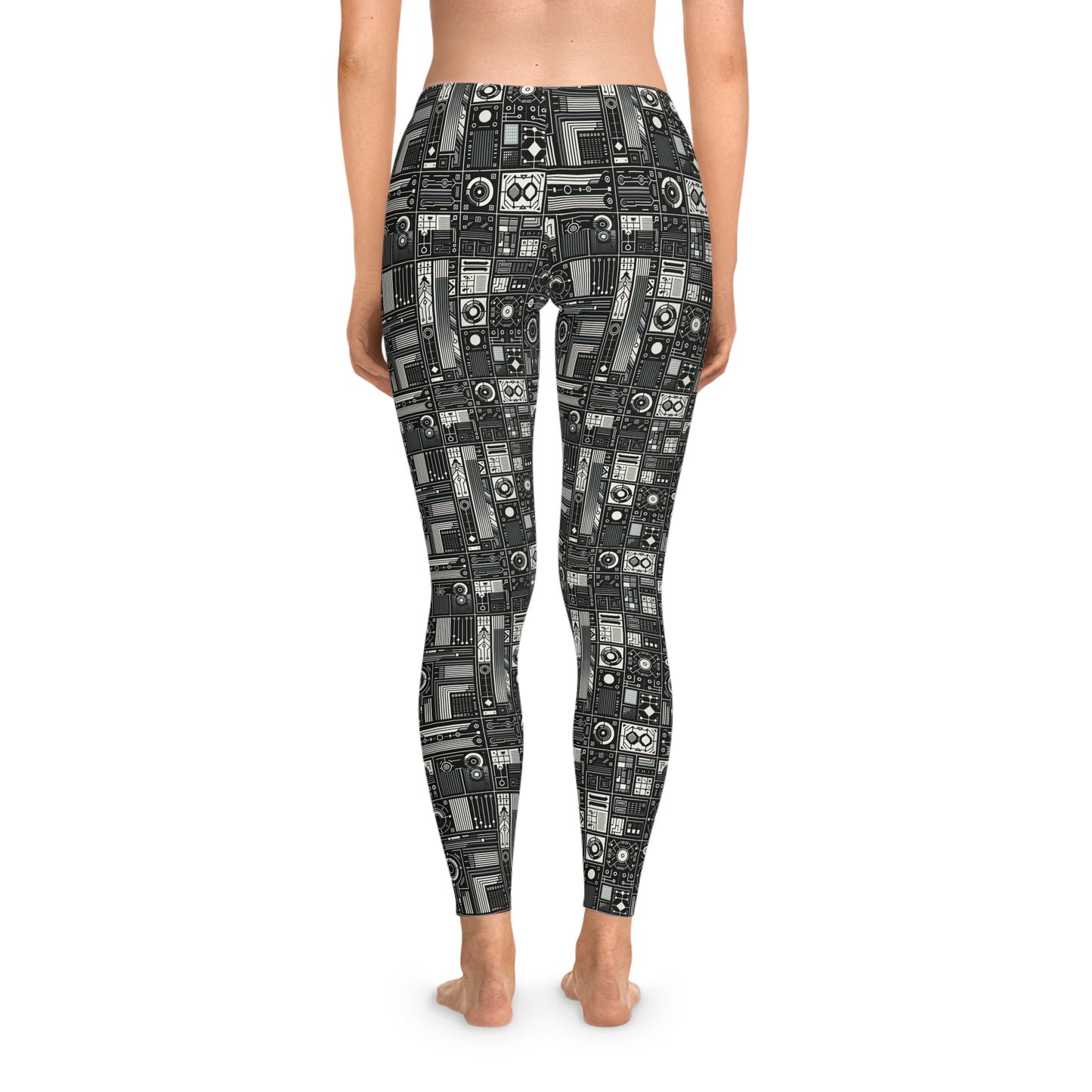 Digital Minimalism Minimalist Tech Stretch Leggings - 8404 Design-62