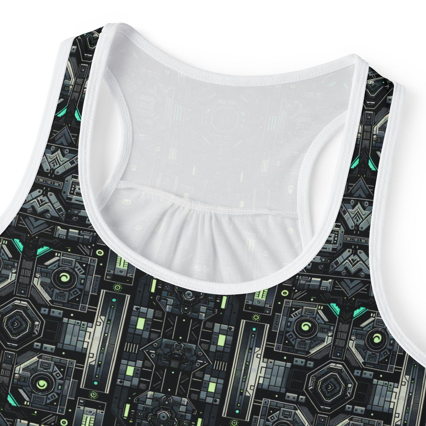 Tech Noir Tech-Forward Minimalism Women's Tank Top - 8404 Design-52