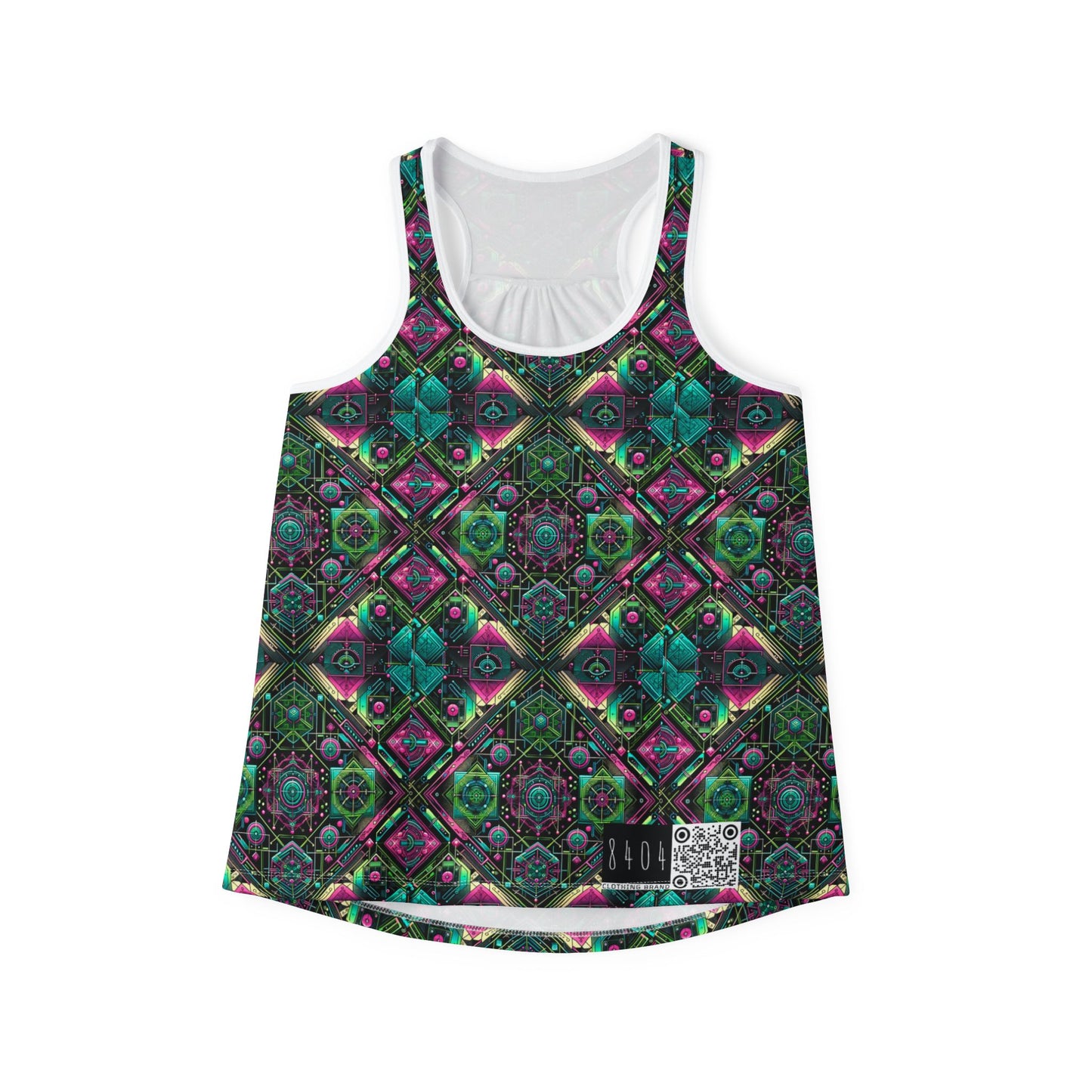 Tech-Infused Graphics Tech-Forward Streetwear Women's Tank Top - 8404 Design-45
