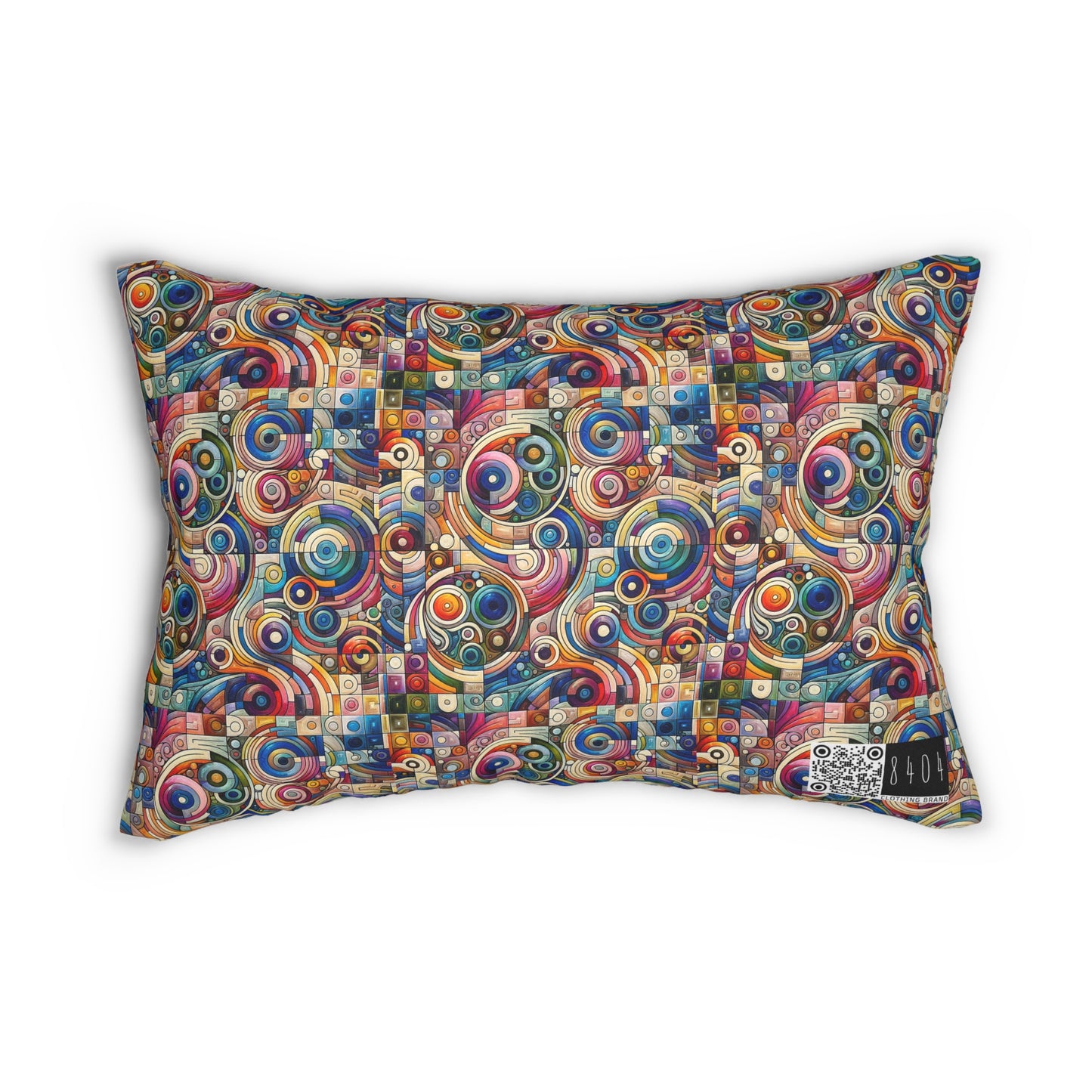 Digital Artistic Expression Artistic Streetwear Spun Polyester Lumbar Pillow - 8404 Design-49 B