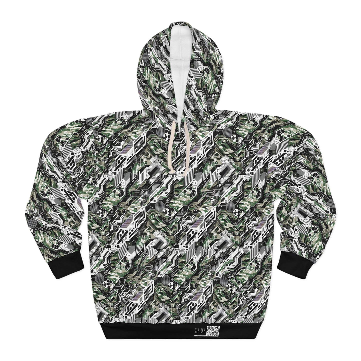 Tech Camo Fusion Tech-Forward Streetwear With a Futuristic Edge Pullover Hoodie - 8404 Design-46