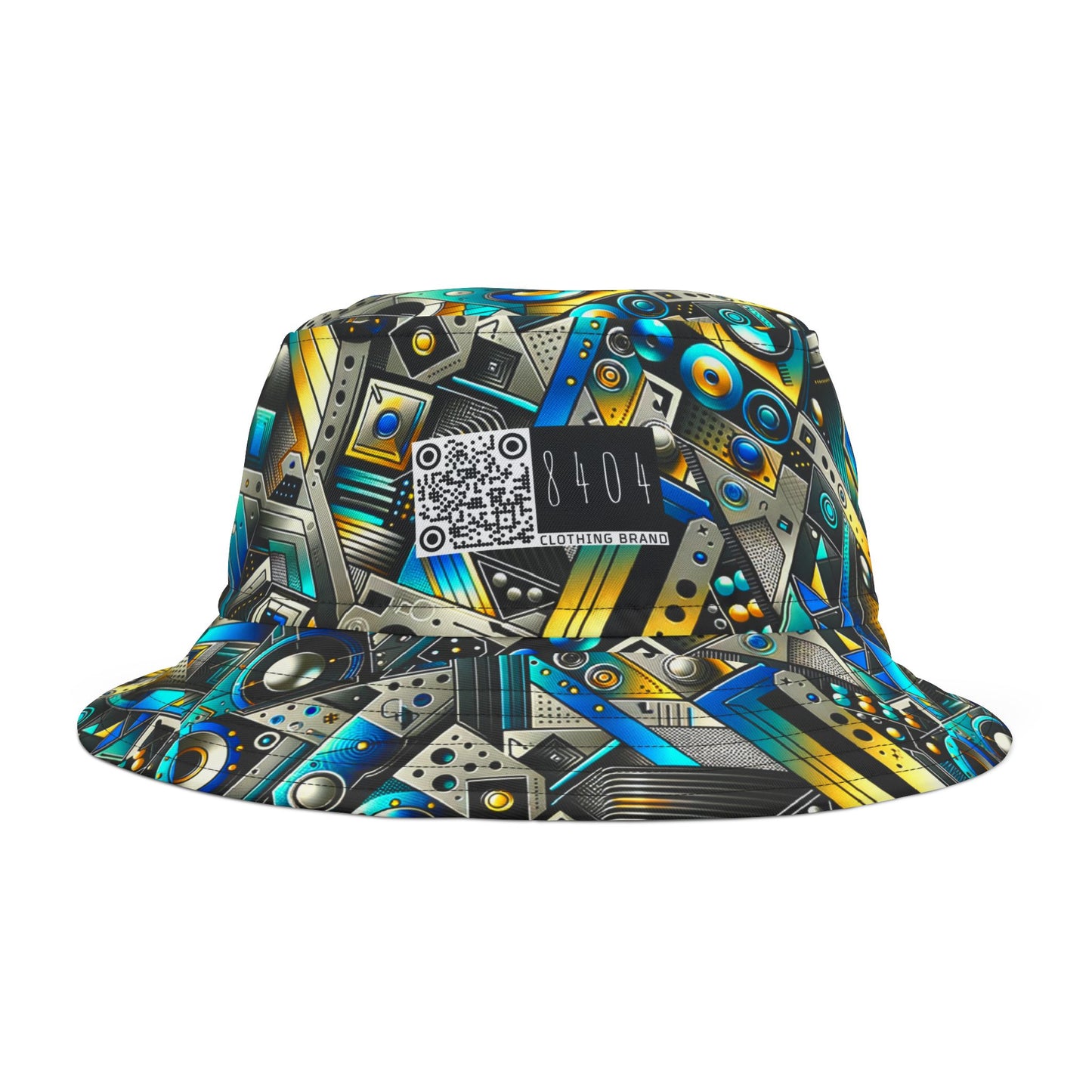 Tech Art Fusion Tech-Forward Streetwear Bucket Hat - 8404 Design-50