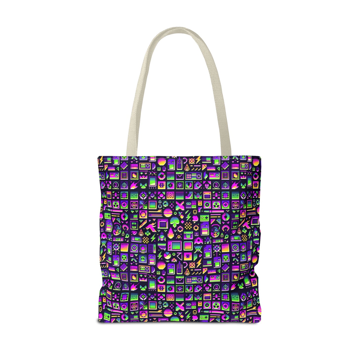 Digital Nostalgia Remix Modern Vintage Fusion Tote Bag - 8404 Design-49