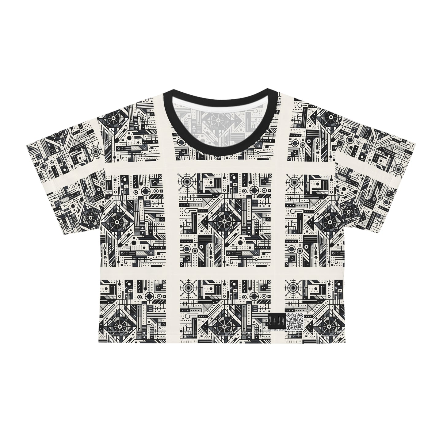 Digital Minimalism Minimalist Tech Crop Tee - 8404 Design-47