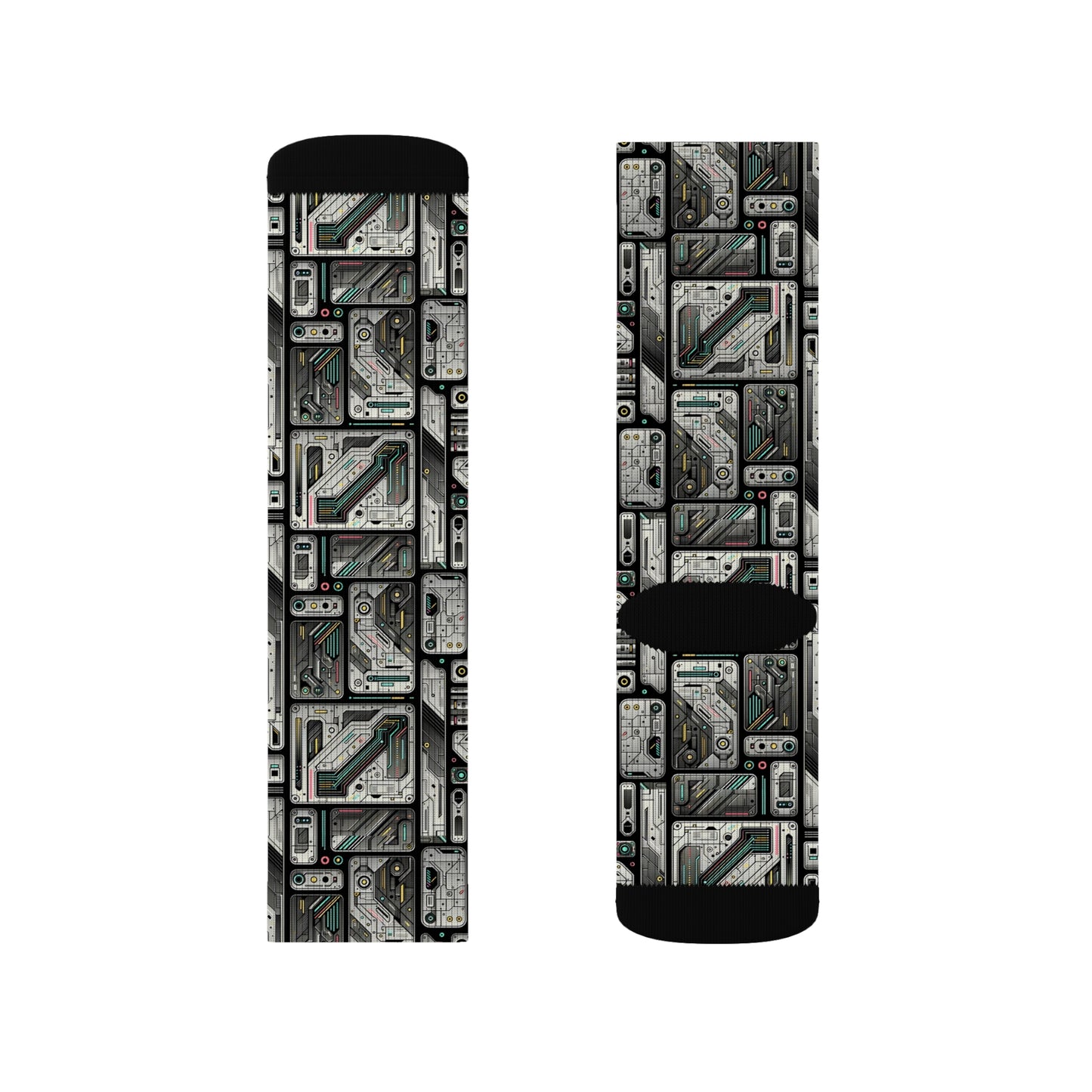 Tech Utility Gear Tech-Forward Minimalism Sublimation Socks - 8404 Design-45