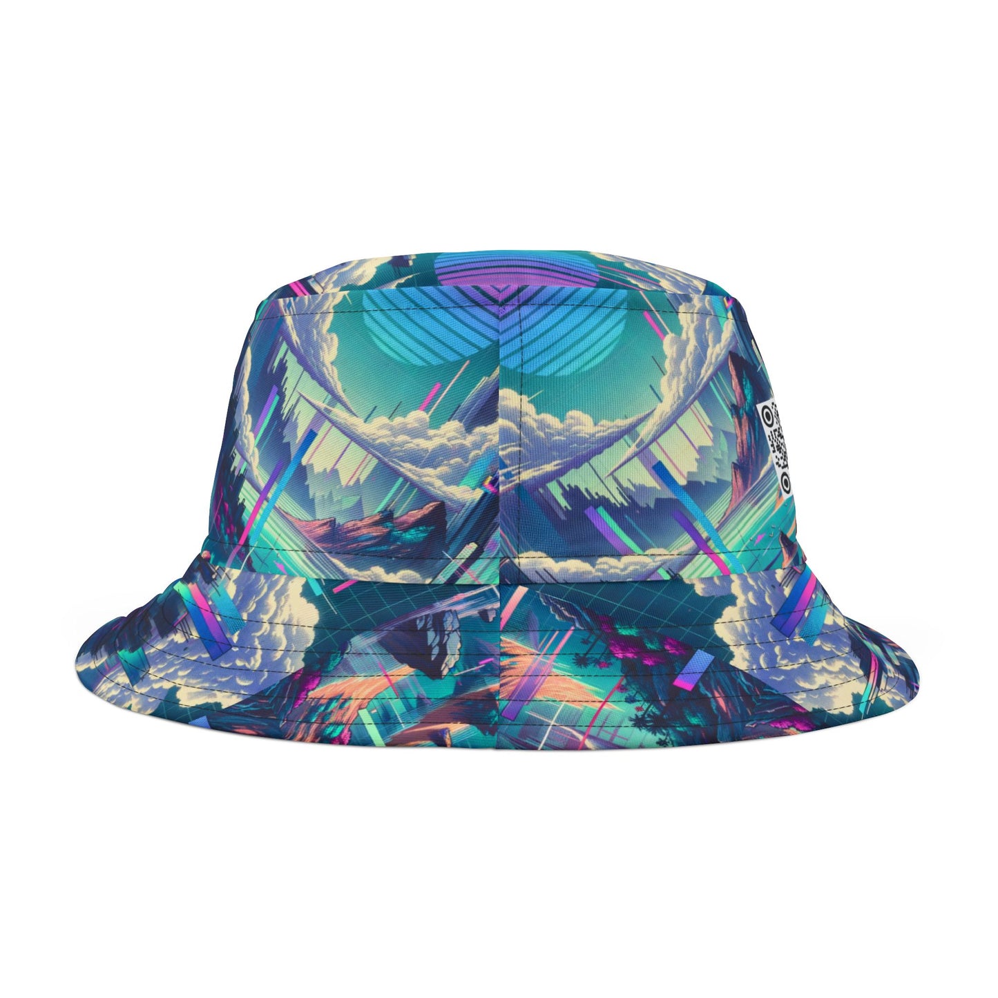 Digital Dreamscapes Digitally-Inspired Streetwear With a Dreamy, Surreal Twist Bucket Hat - 8404 Design-53