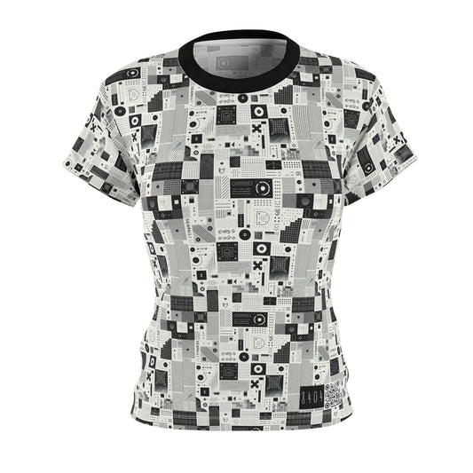 Digital Minimalism Minimalist Tech Women's Cut & Sew Tee - 8404 Design-50