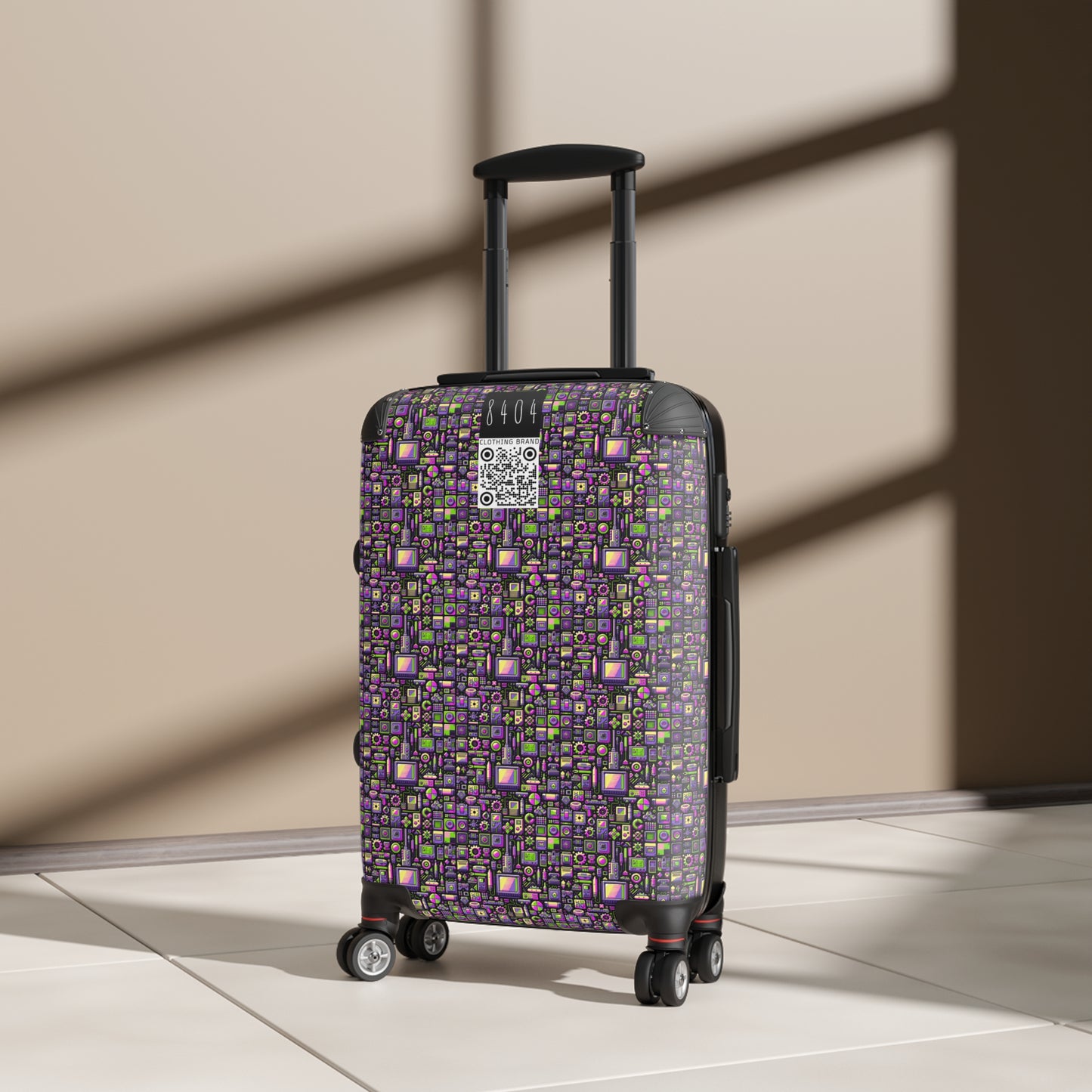 Digital Nostalgia Remix Modern Vintage Fusion Suitcase - 8404 Design-67