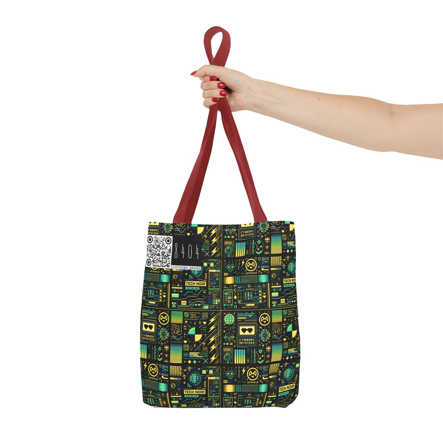 Digital Dystopia Tech Noir Tote Bag - 8404 Design-57