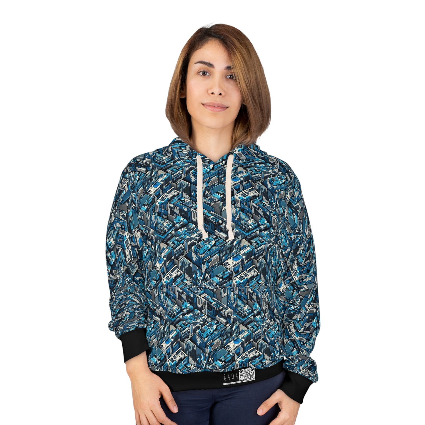 Tech Urban Camo Tech-Forward Streetwear With a Futuristic Military Edge Pullover Hoodie - 8404 Design-51