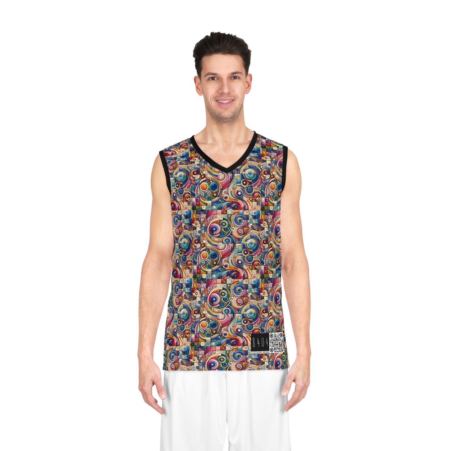 Digital Artistic Expression Artistic Streetwear Basketball Jersey - 8404 Design-49