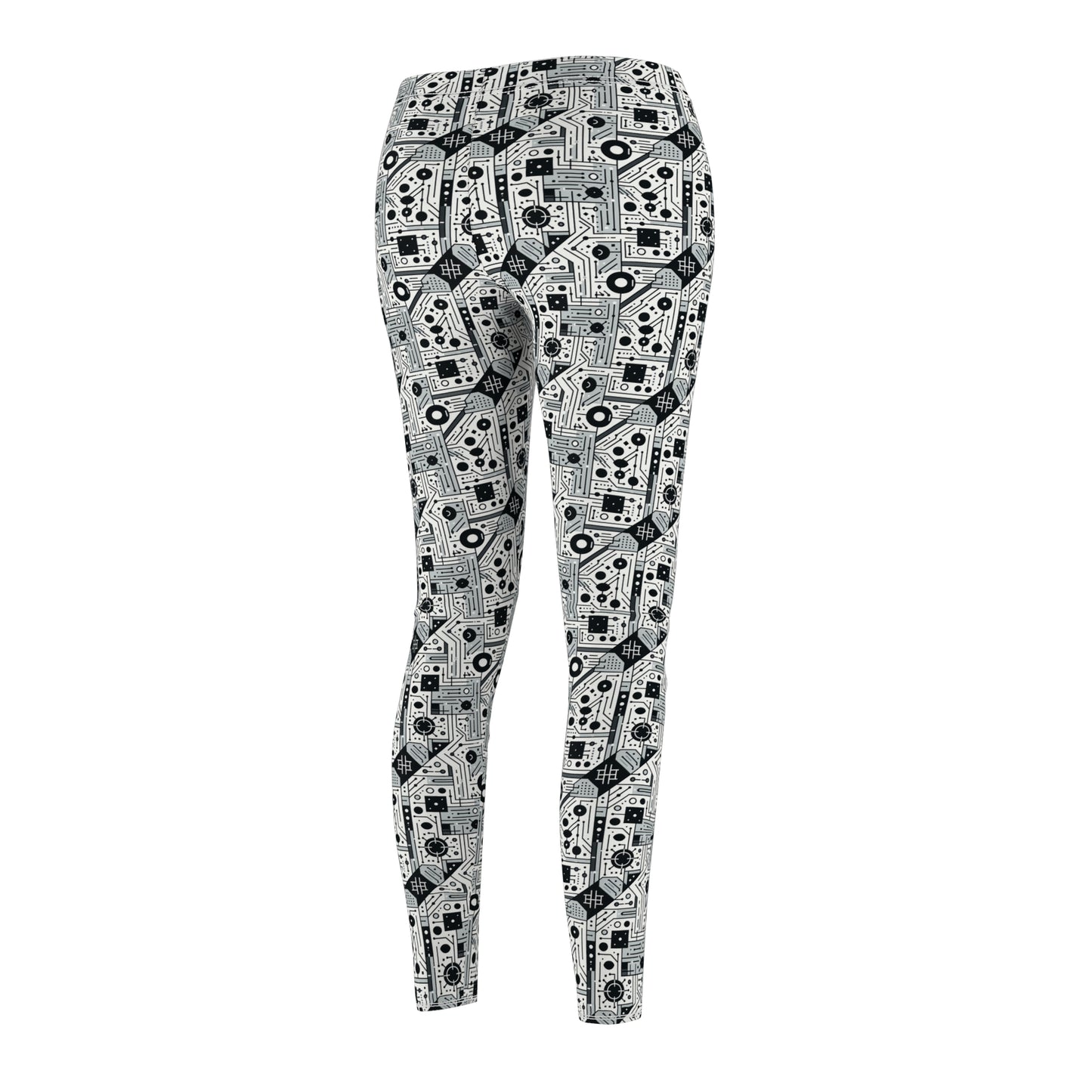 Digital Minimalism Minimalist Tech Women's Cut & Sew Casual Leggings - 8404 Design-48
