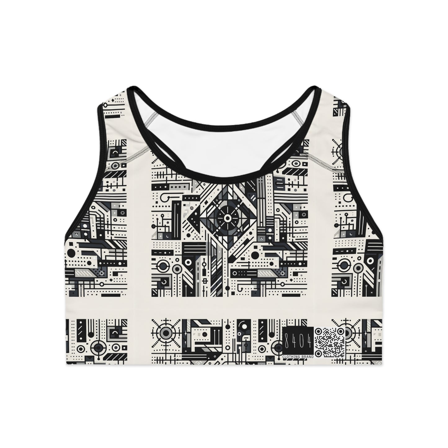 Digital Minimalism Minimalist Tech Sports Bra - 8404 Design-47