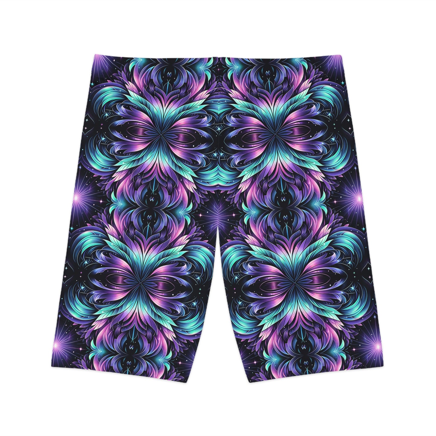 Iridescent Dream Futuristic Tech Women's Bike Shorts - 8404 Design-60