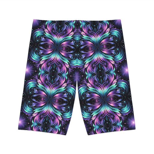 Iridescent Dream Futuristic Tech Women's Bike Shorts - 8404 Design-60