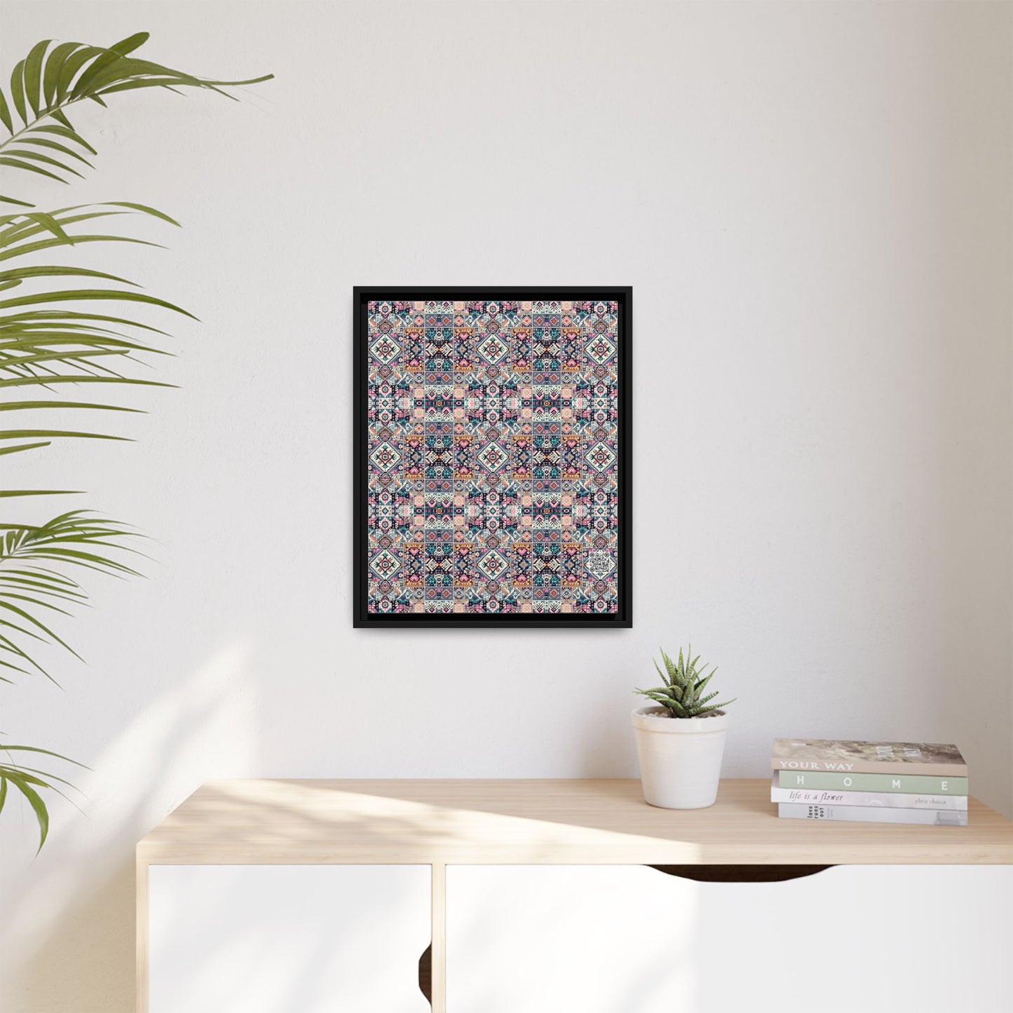 Matte Canvas, Framed (multi-Color) - 8404 Design-01
