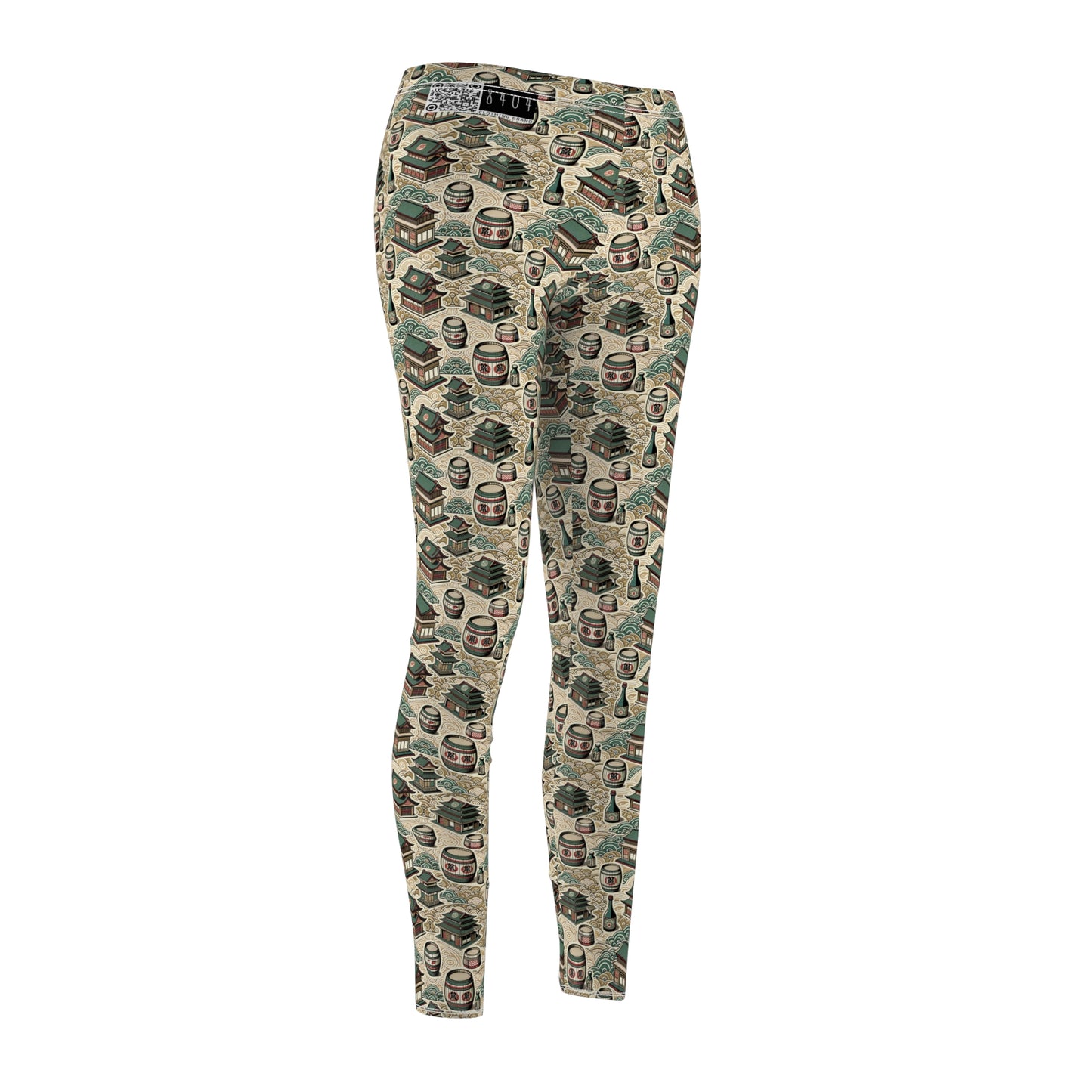 Cultural Artisanal Fusion Contemporary Cultural Elegance Women's Cut & Sew Casual Leggings - 8404 Design-68