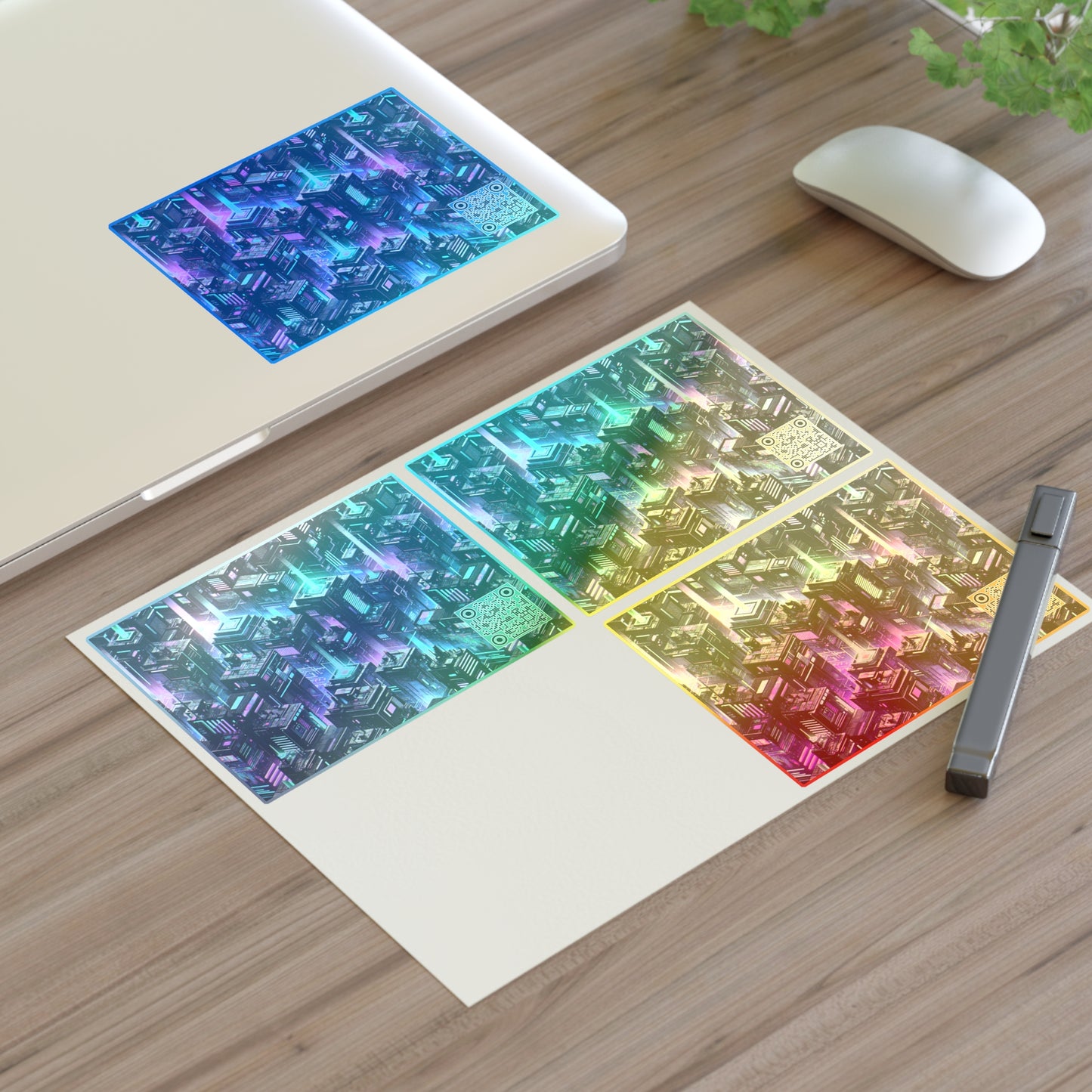 Tech Noir Graphics Futuristic Tech Aesthetics Sticker Sheets - 8404 Design-55