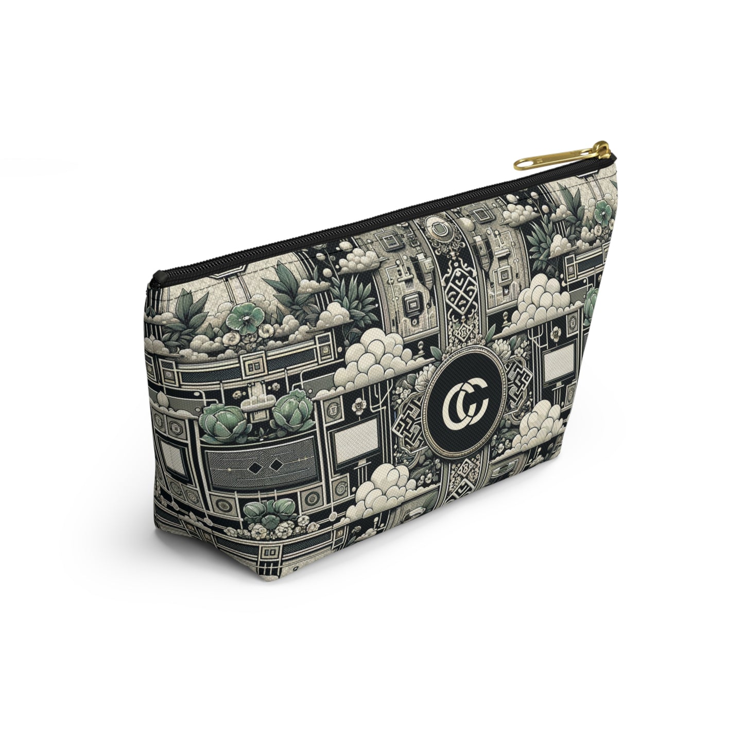 Cyber Garden Party Tech Garden Extravaganza Accessory Pouch W T-Bottom - 8404 Design-54