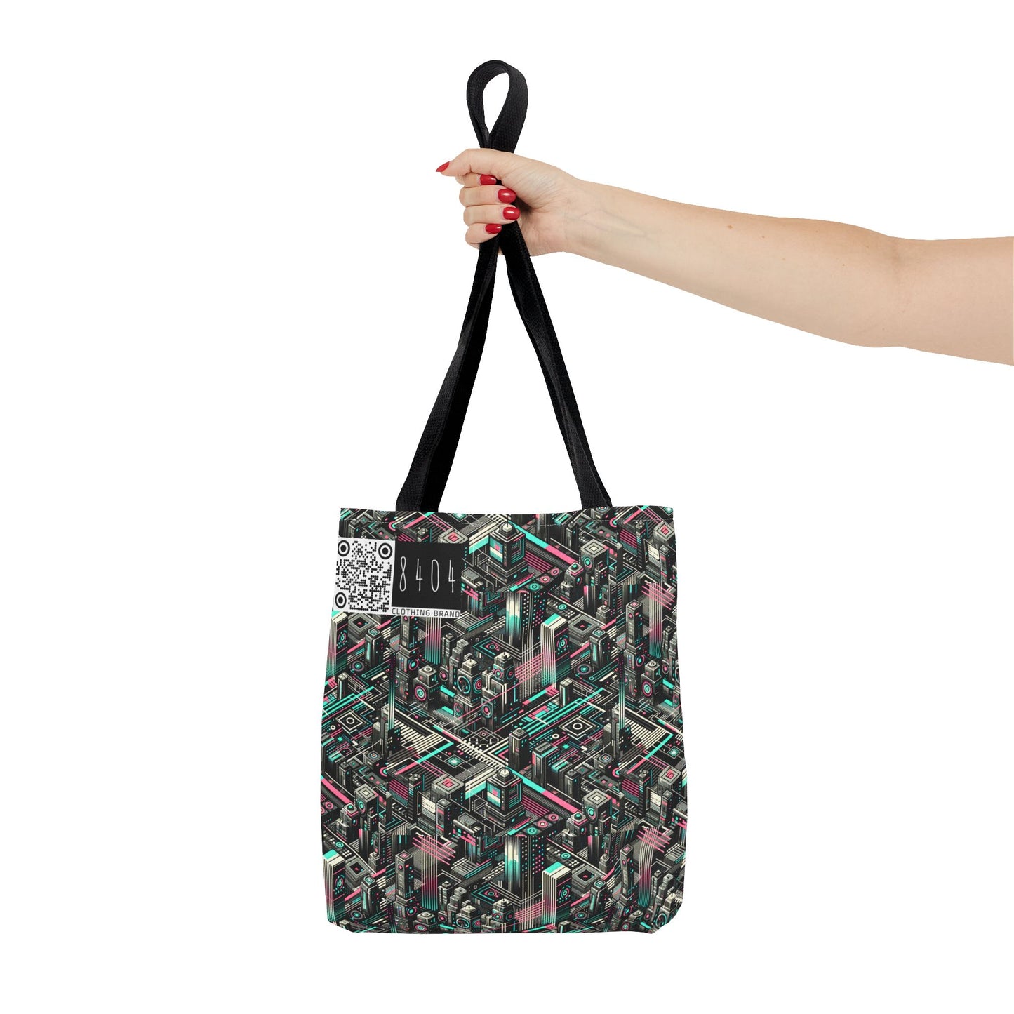 Digital Dreamland Tech-Inspired Streetwear Tote Bag - 8404 Design-51