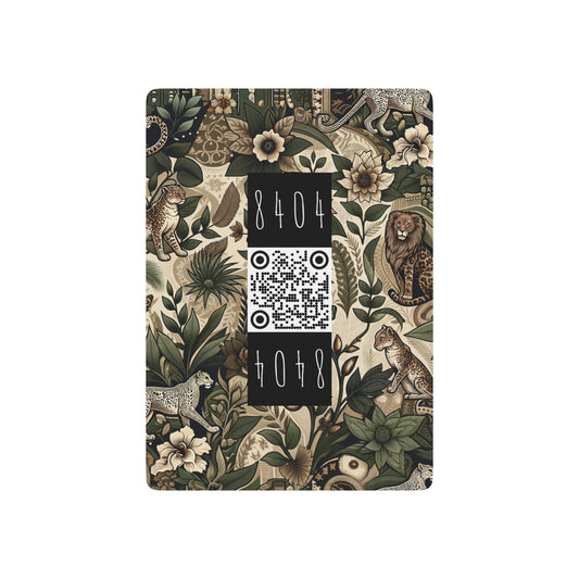 Streetwear Safari Urban Jungle Explorer Poker Playing Cards - 8404 Design-62 B