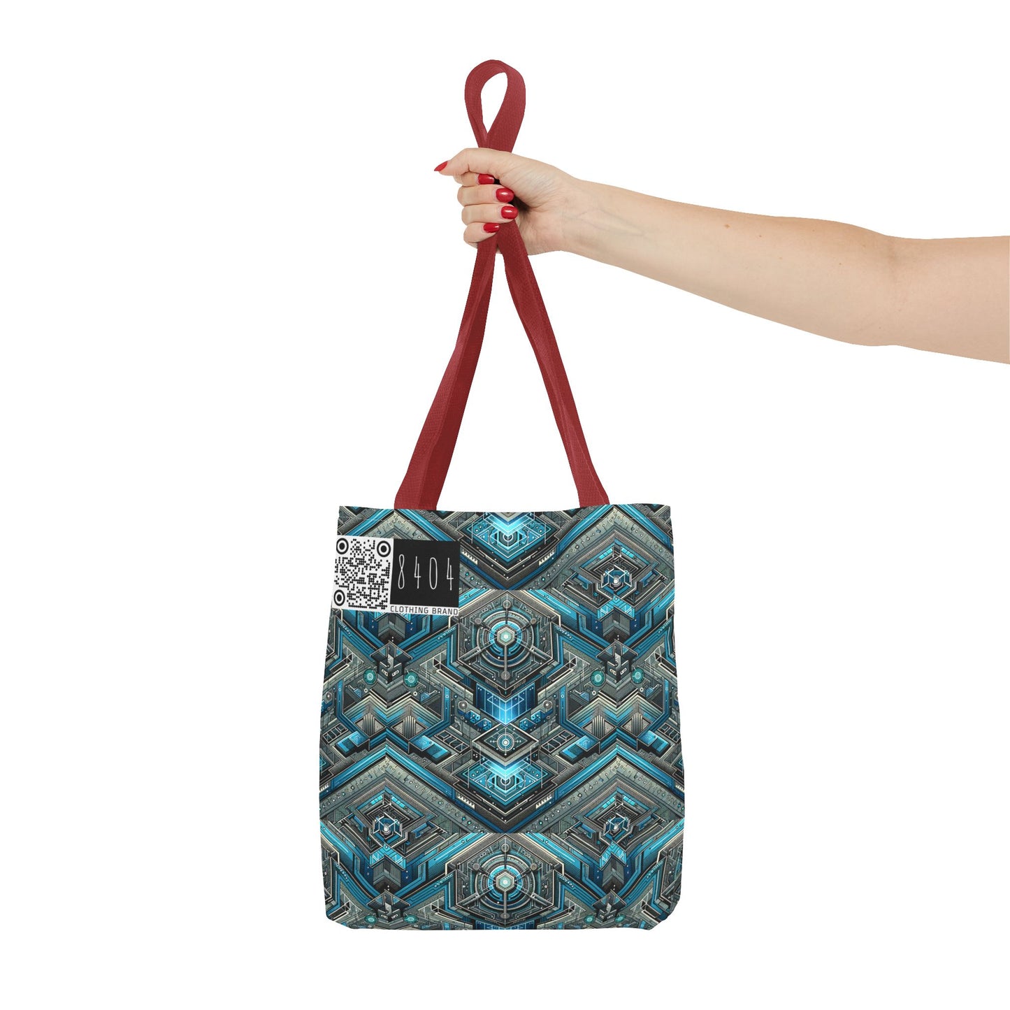 Tech-Infused Futurism Sleek Tech Edge Tote Bag - 8404 Design-49
