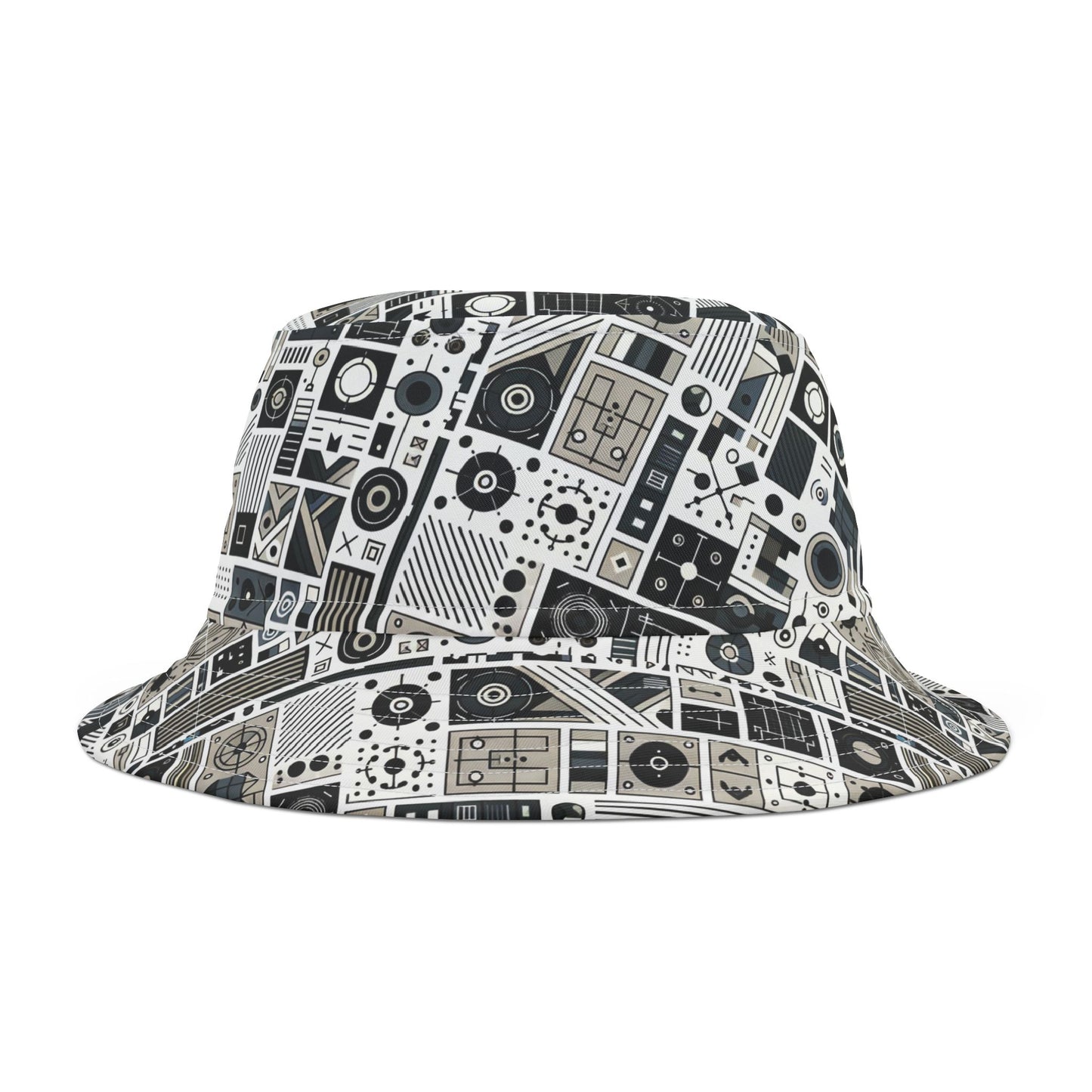 Digital Minimalism Minimalist Tech Bucket Hat - 8404 Design-45