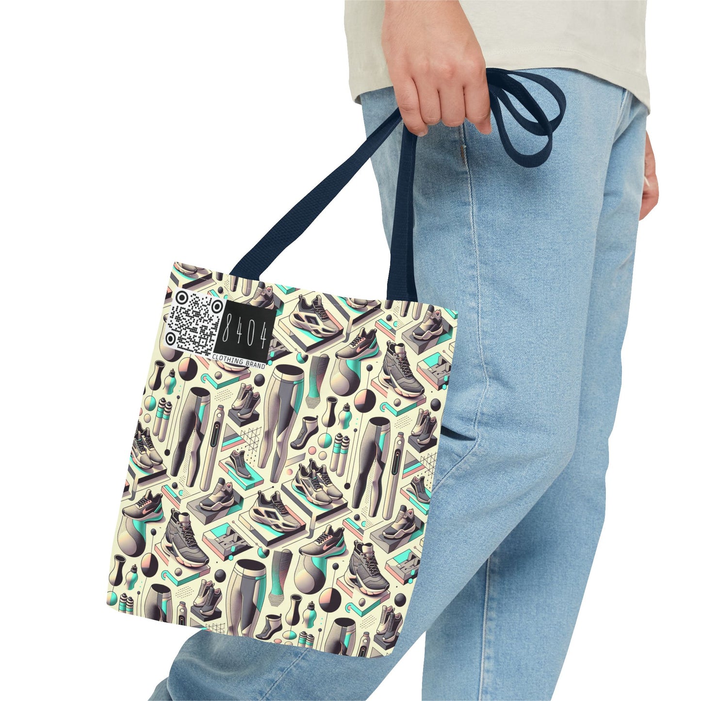 Tech-Infused Athleisure Futuristic Athletic Tech Tote Bag - 8404 Design-44