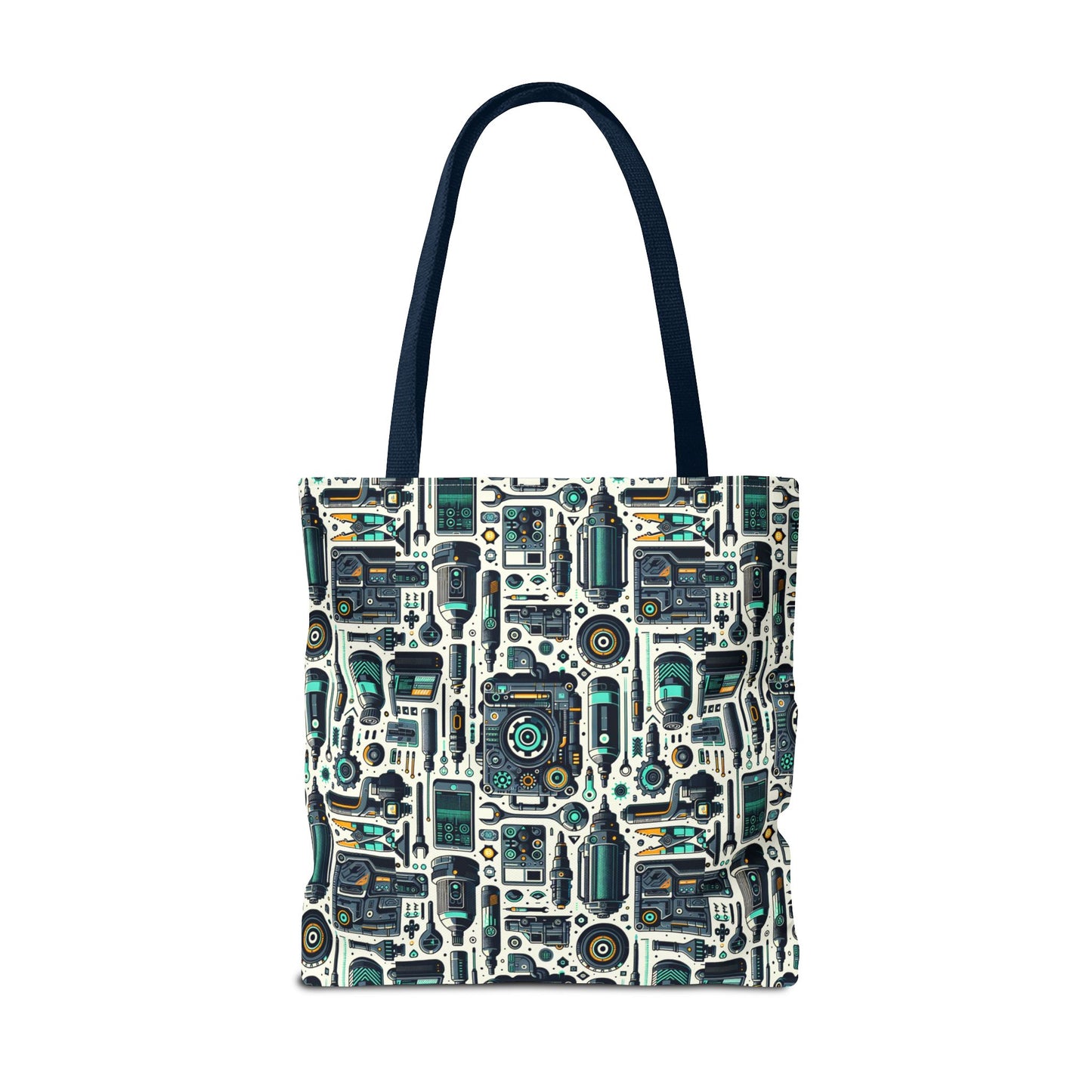 Tech Utility Fusion Modern Tech Streetwear Tote Bag - 8404 Design-53