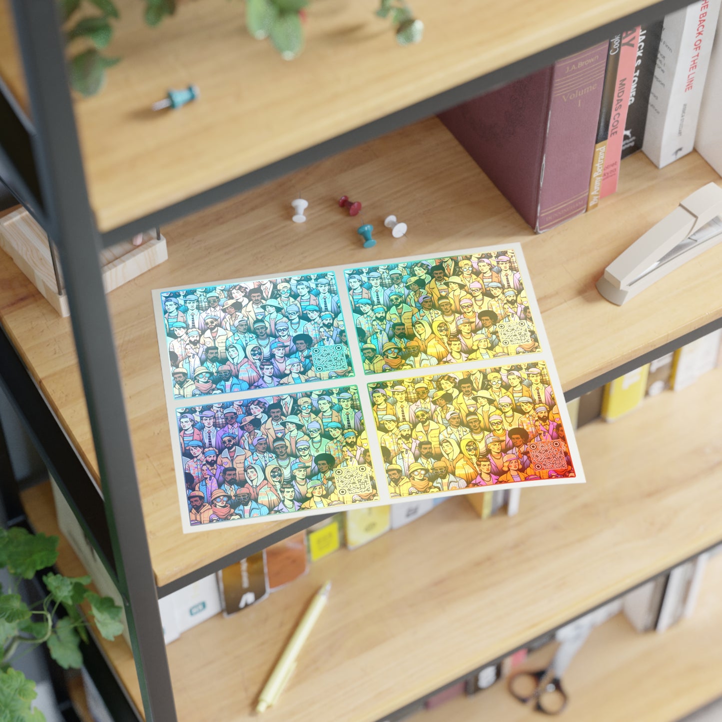 Digital Retro Aesthetics Nostalgic Yet Vibrant Streetwear With a Modern Twist Sticker Sheets - 8404 Design-58