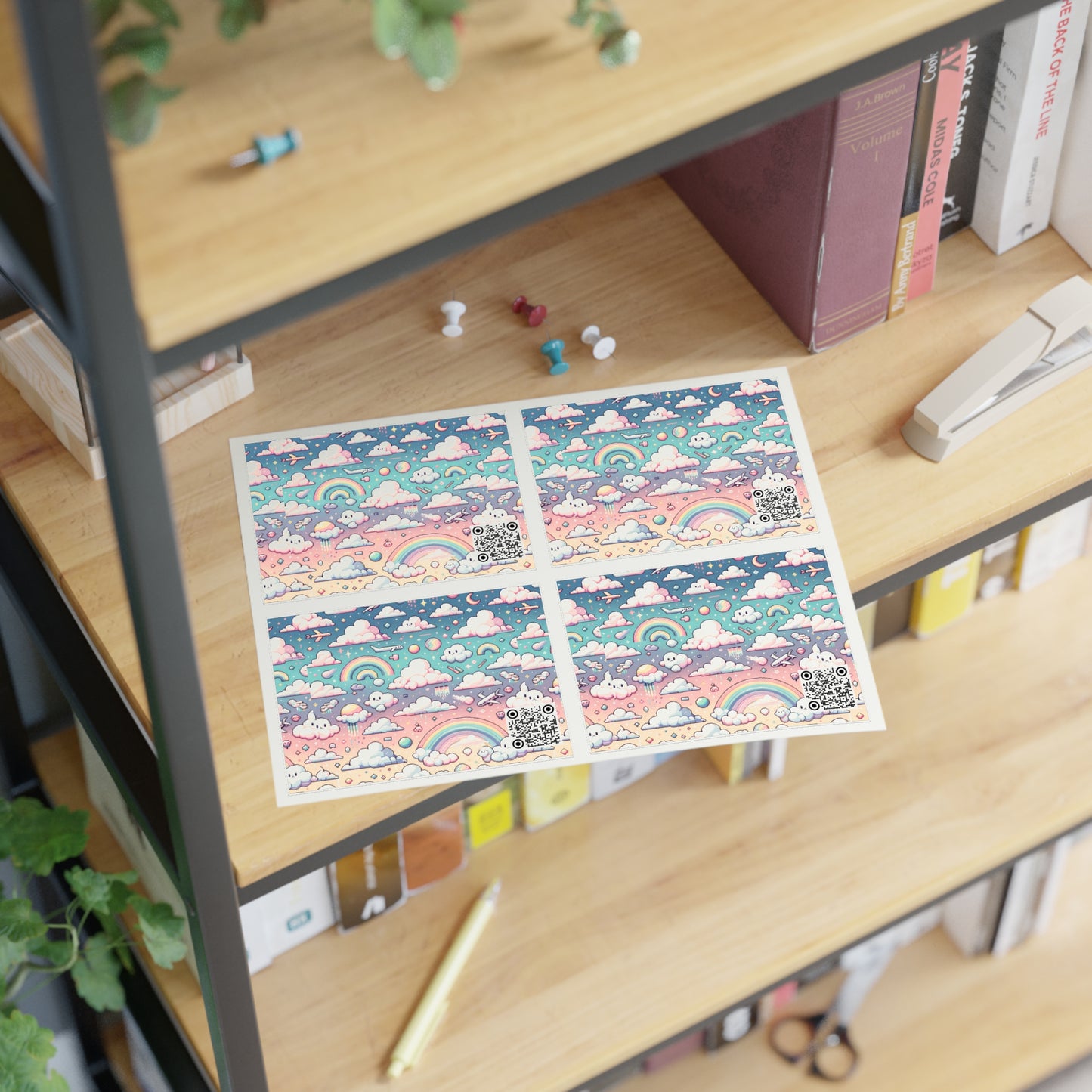 Digital Dreamland Whimsical and Nostalgic Streetwear With a Digital Twist Sticker Sheets - 8404 Design-58