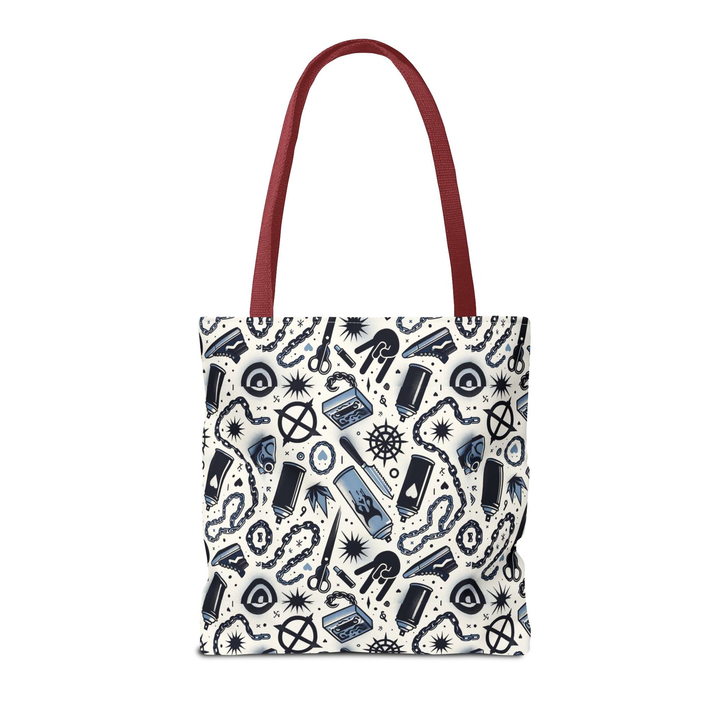 Cultural Rebellion Graphics Edgy and Rebellious With a Hint of Nostalgia Tote Bag - 8404 Design-57