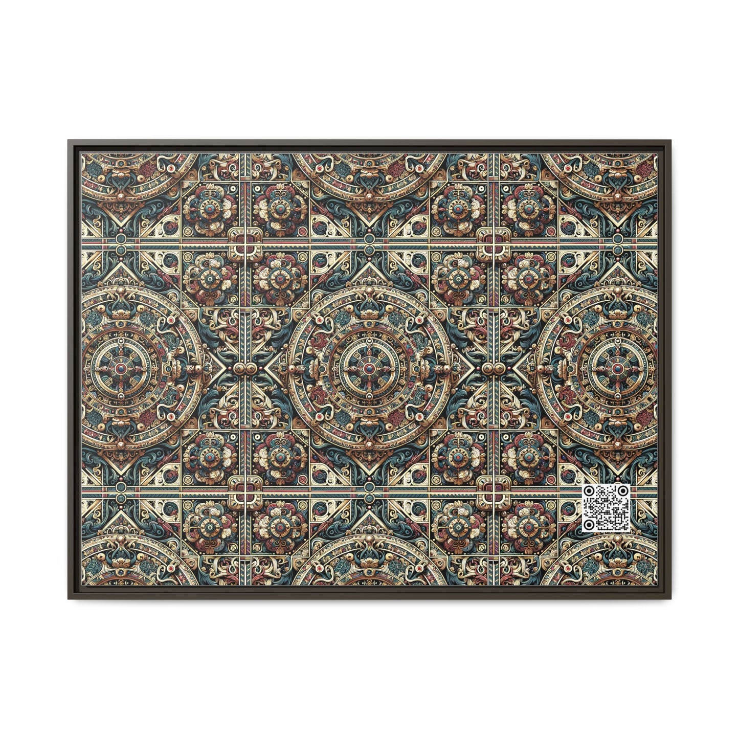 Urban Renaissance Historical Fusion With Street Edge Matte Canvas, Framed (multi-Color) - 8404 Design-57 A