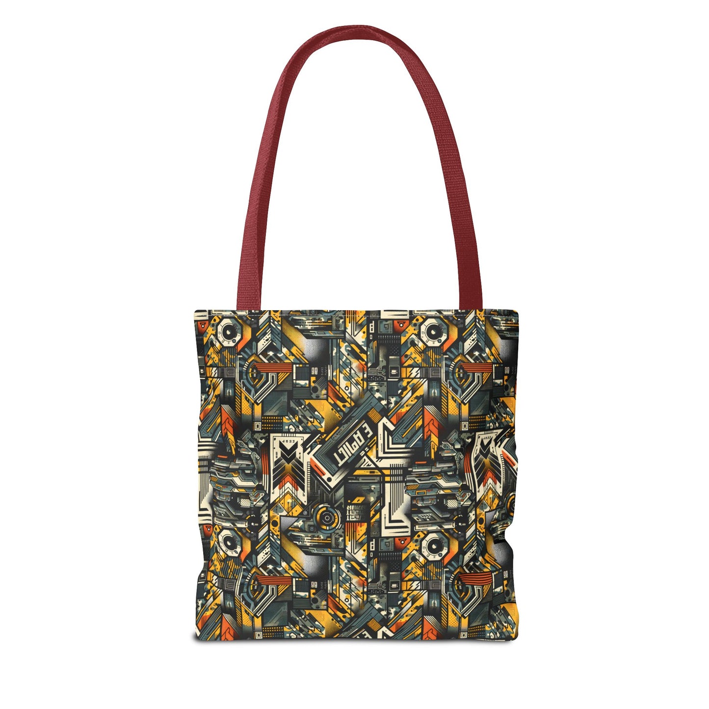 Digital Punk Futuristic Grunge Tote Bag - 8404 Design-49