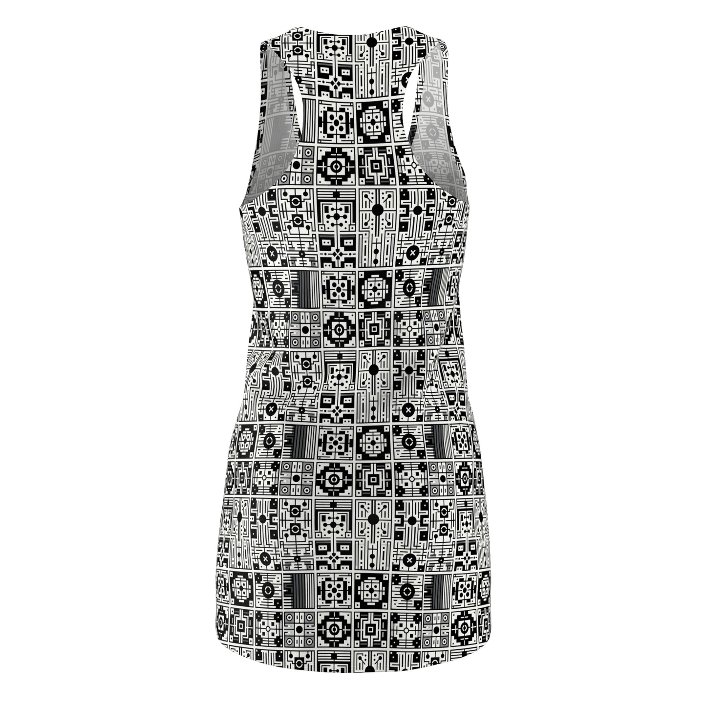 Digital Minimalism Minimalist Tech Women's Cut & Sew Racerback Dress - 8404 Design-55