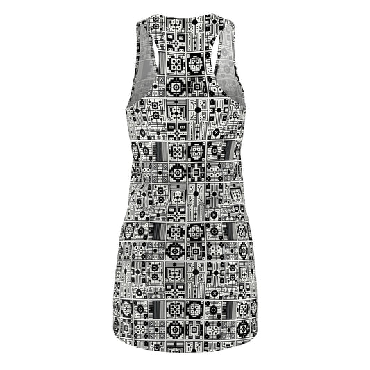 Digital Minimalism Minimalist Tech Women's Cut & Sew Racerback Dress - 8404 Design-55