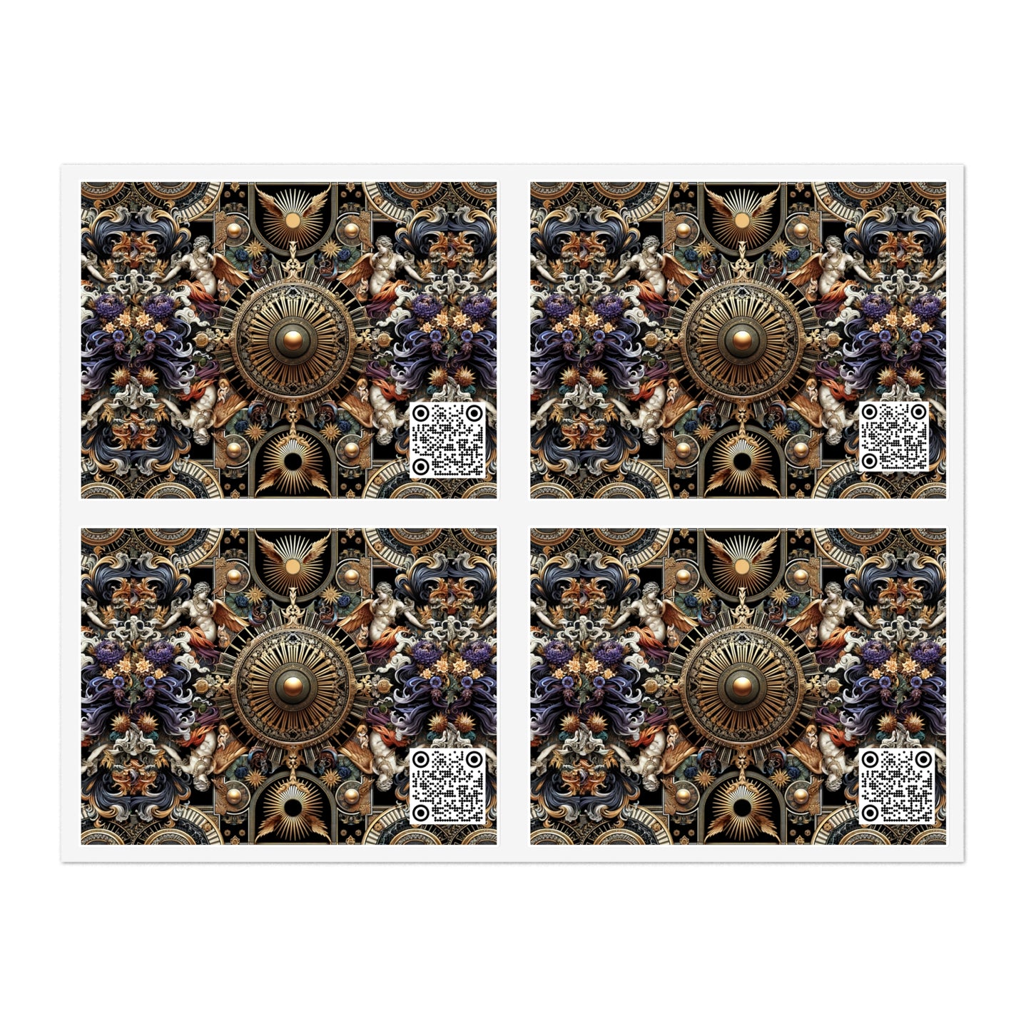 Digital Renaissance Luxurious Streetwear Inspired By Classical Art With a Modern Twist Sticker Sheets - 8404 Design-55