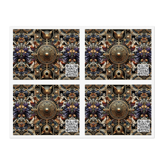 Digital Renaissance Luxurious Streetwear Inspired By Classical Art With a Modern Twist Sticker Sheets - 8404 Design-55