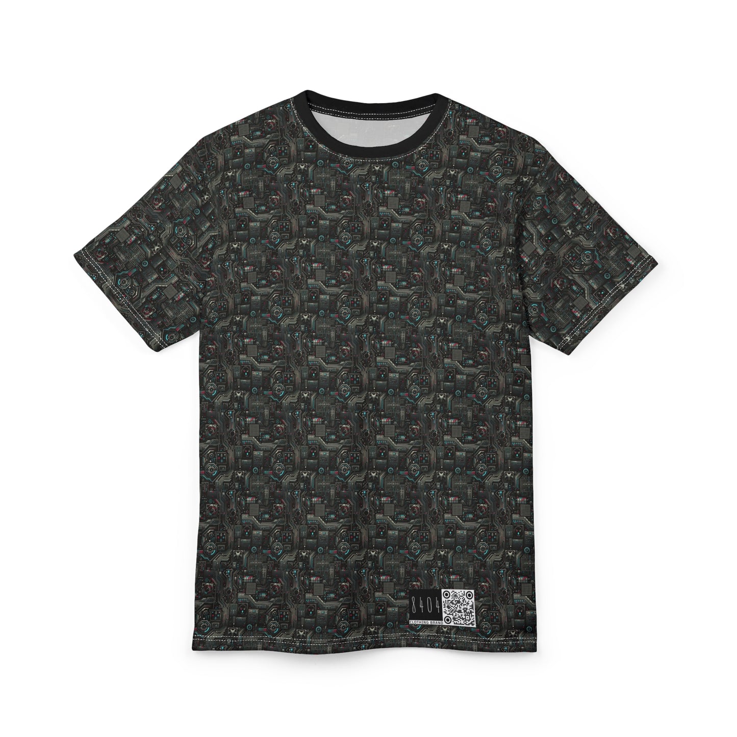 Tech Noir Aesthetics Sleek Tech Streetwear Unisex Cut & Sew Tee - 8404 Design-52
