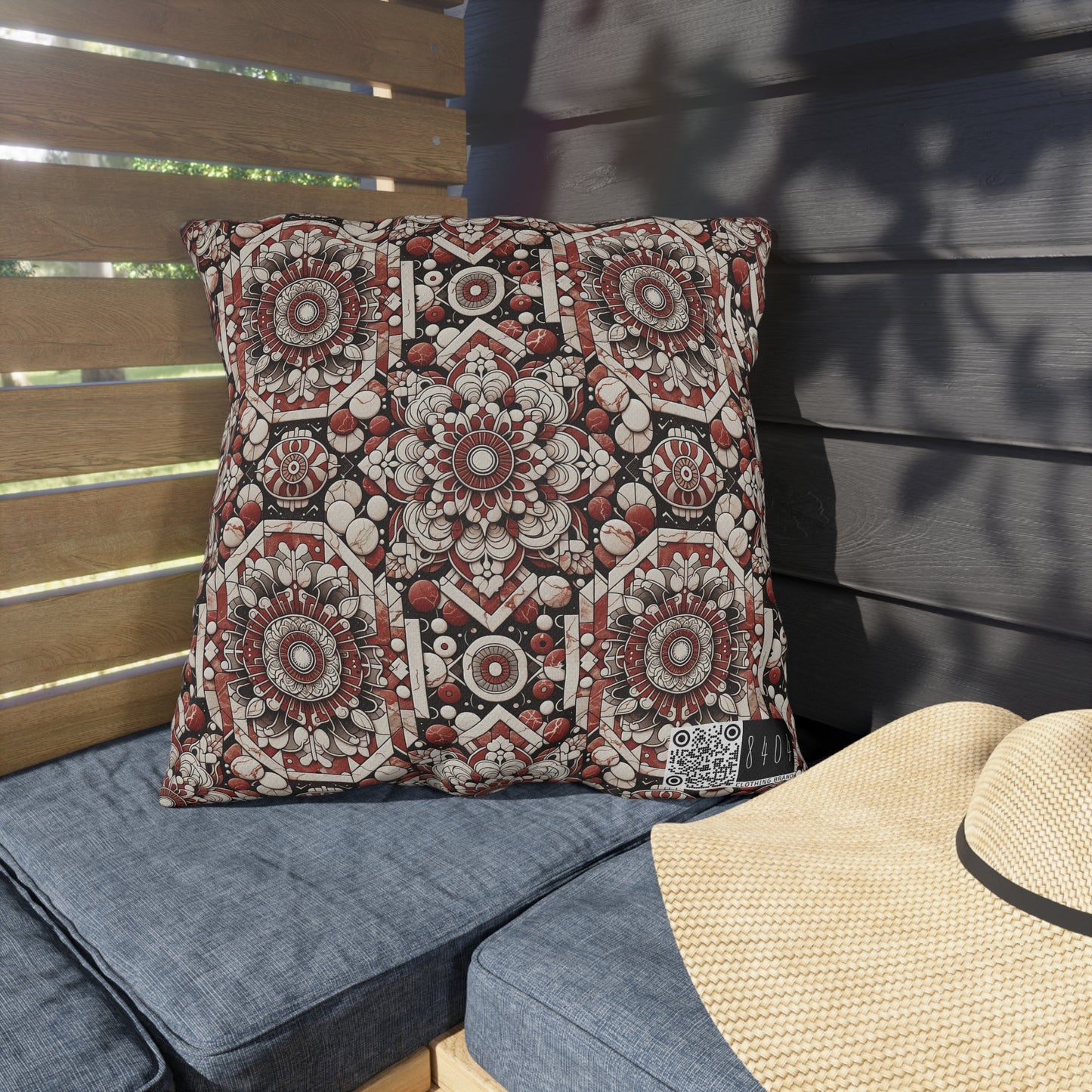 Neo Jomon Sculptural Aesthetics Artisanal Streetwear Outdoor Pillow - 8404 Design-55