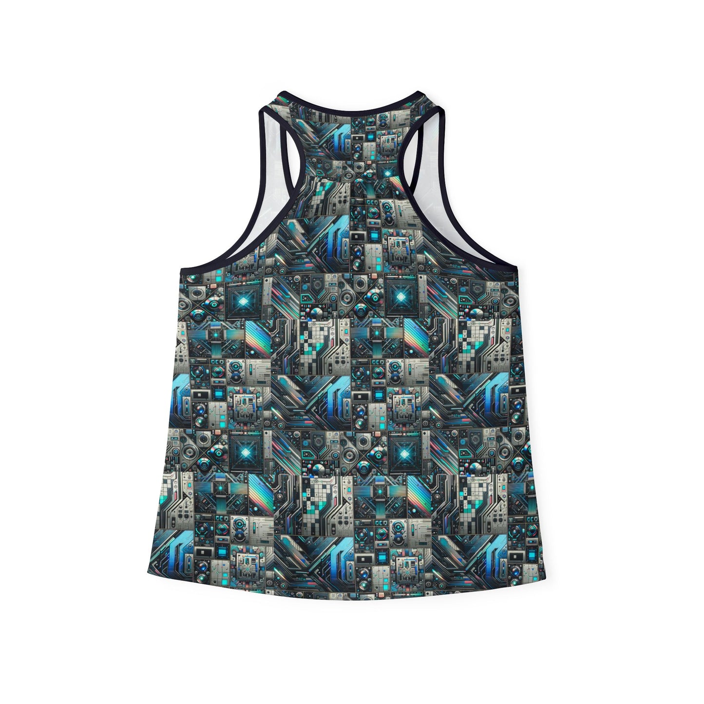 Tech-Infused Futurism Sleek Tech Edge Women's Tank Top - 8404 Design-48