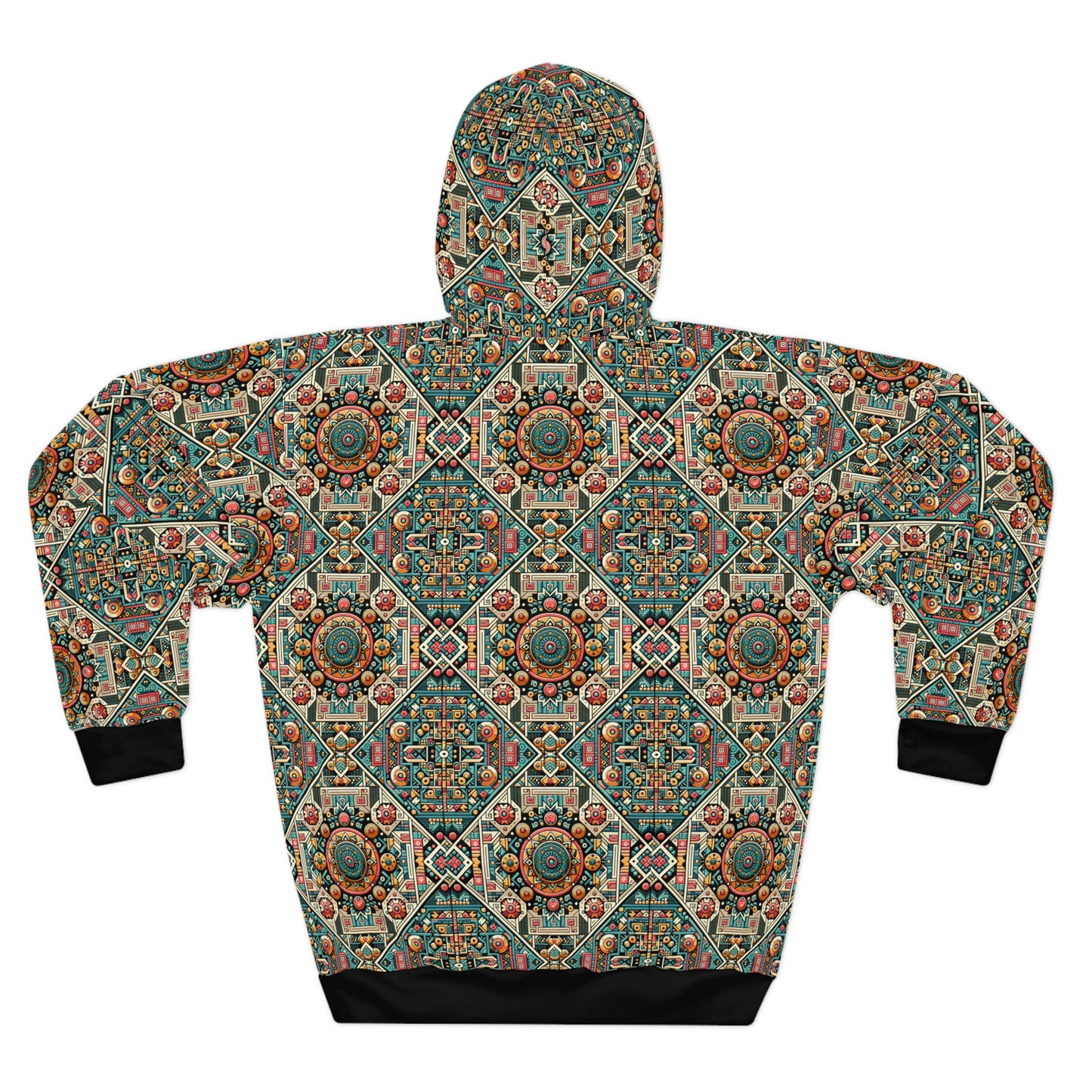 Cultural Fusion Tech Blend of Cultural Heritage With Tech-Inspired Elements Pullover Hoodie - 8404 Design-74