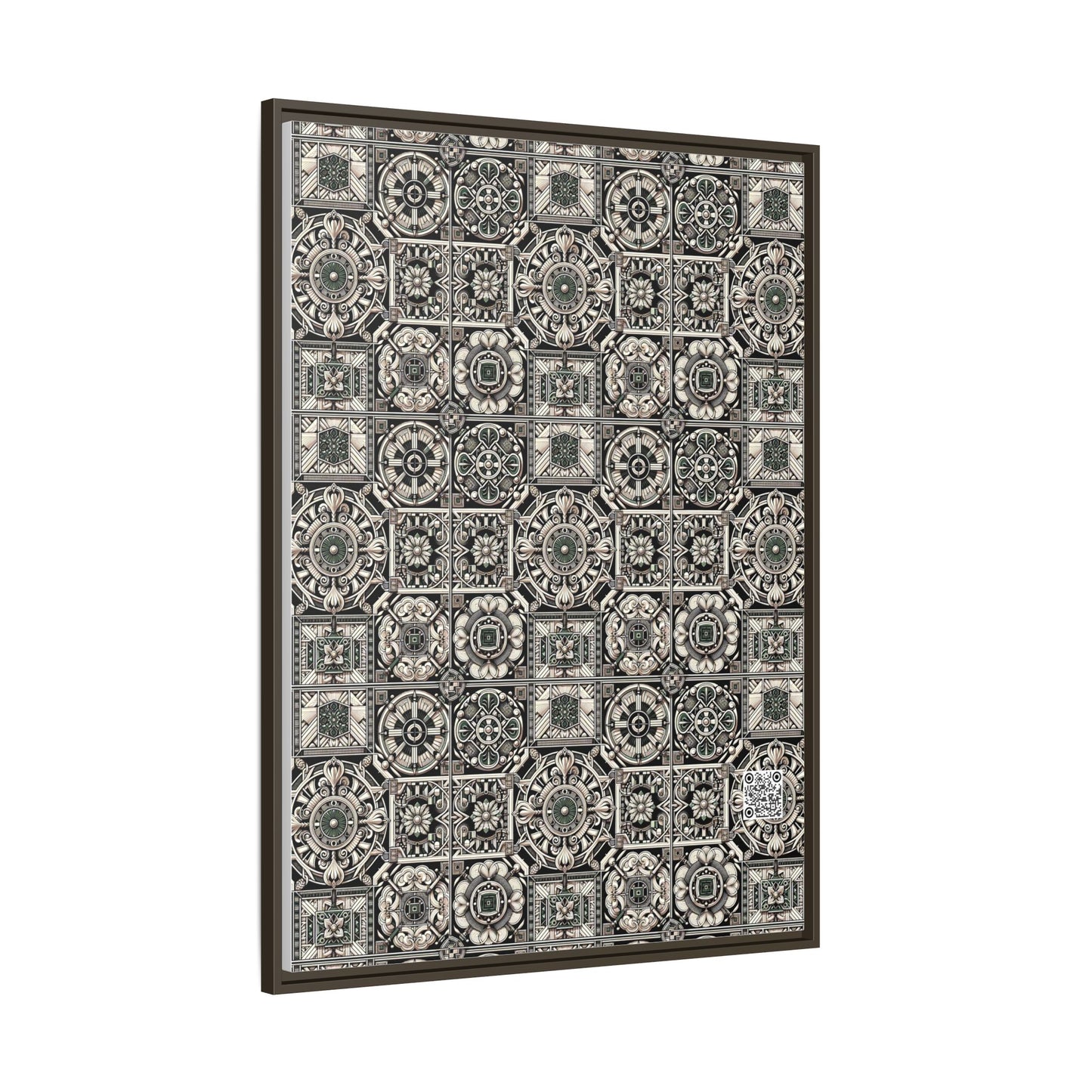 Cyber Garden Party Tech Garden Extravaganza Matte Canvas, Framed (multi-Color) - 8404 Design-45 A