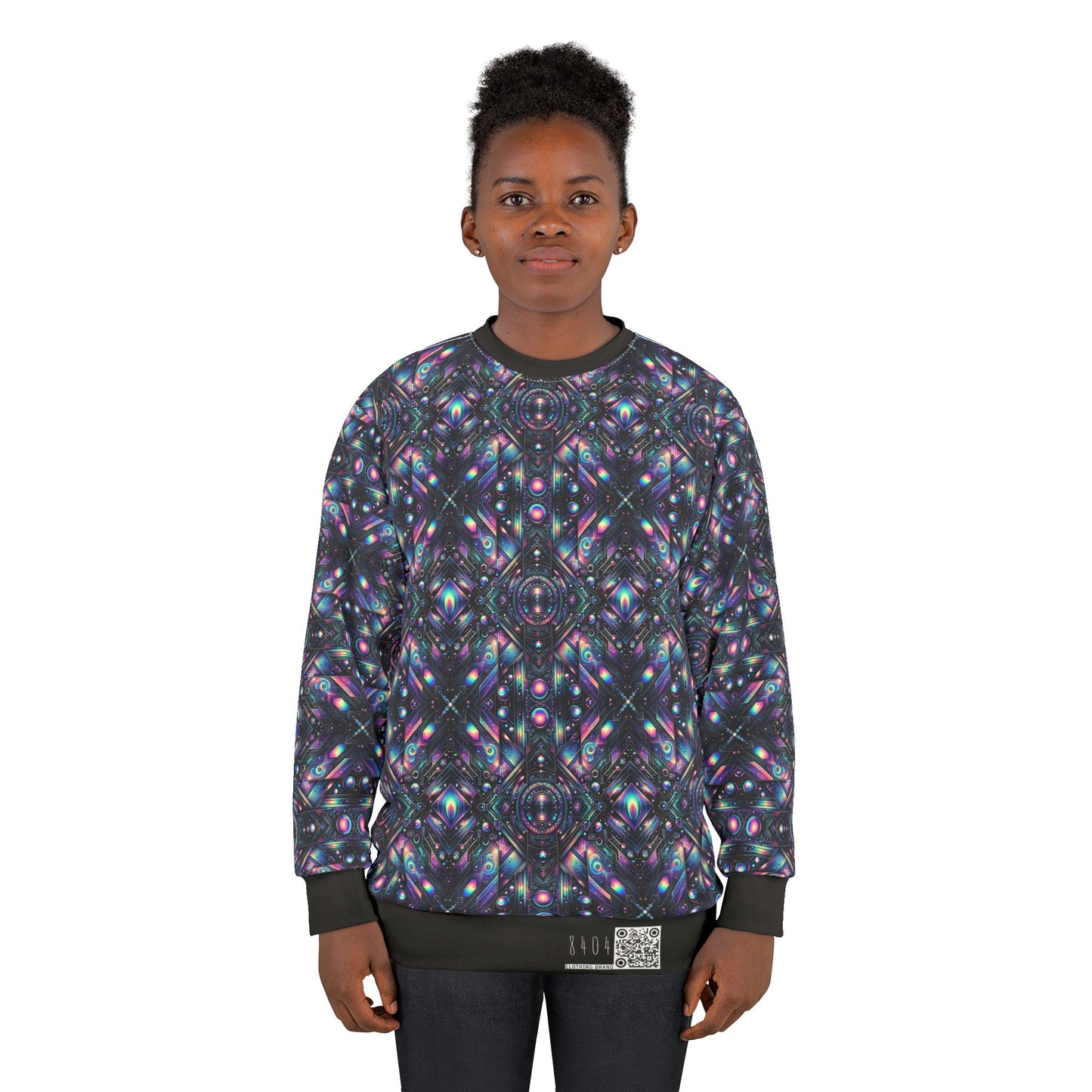 Galactic Hues Tech-Forward Cosmic Fusion Sweatshirt - 8404 Design-58