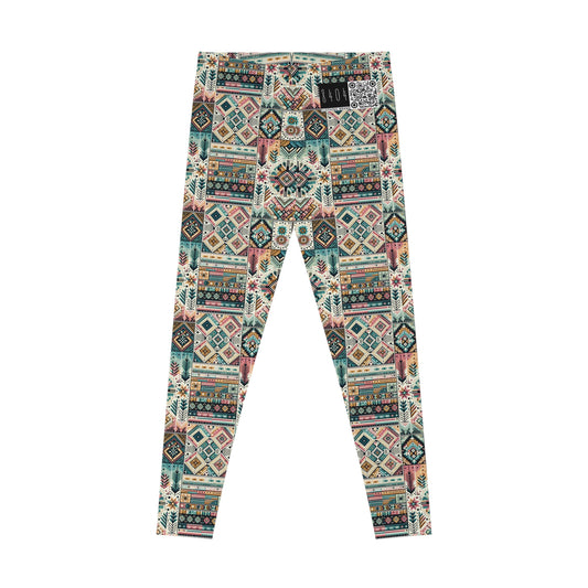 Digital Artisanal Fusion Digital Artisanal Stretch Leggings - 8404 Design-49