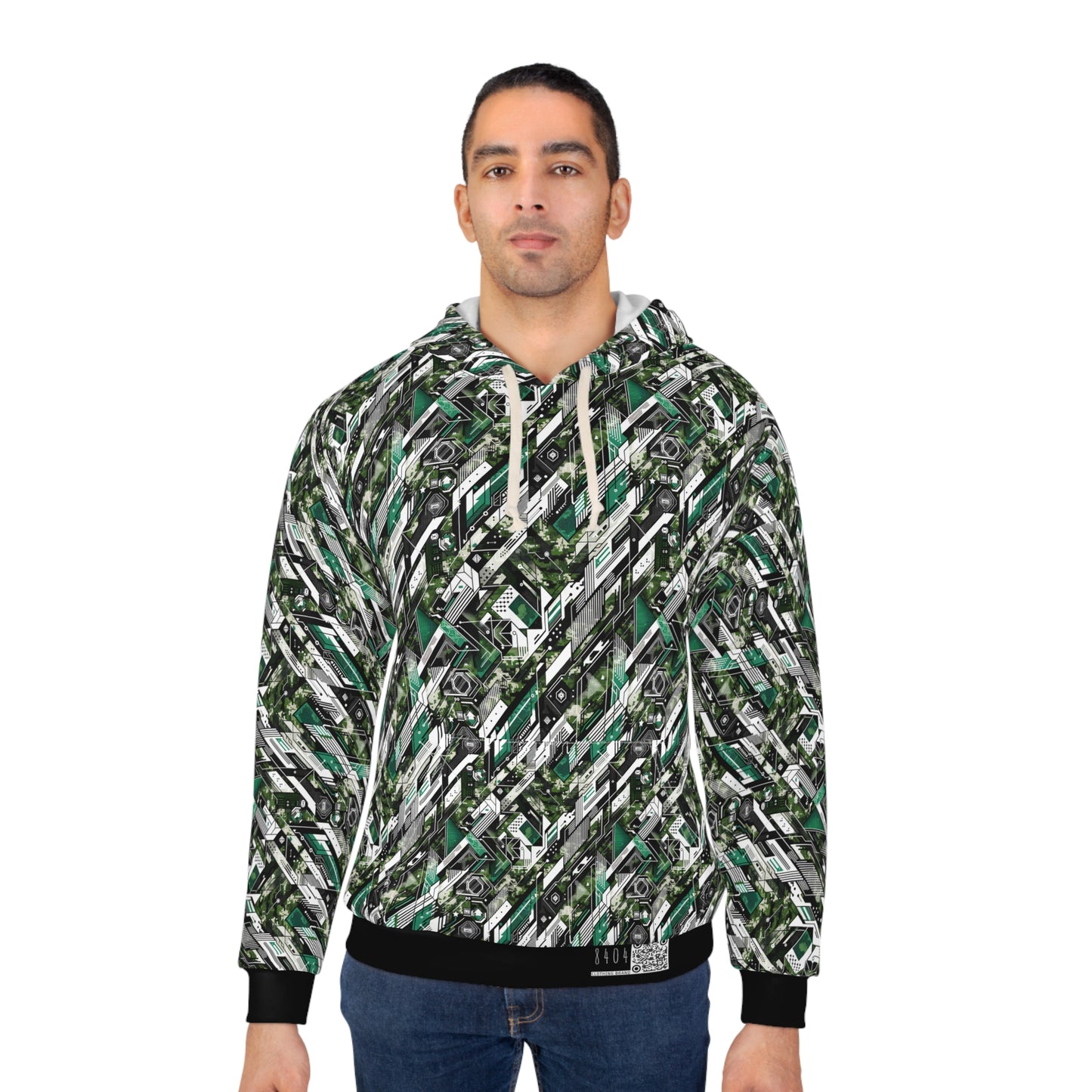 Tech Camo Fusion Tech-Forward Streetwear With a Futuristic Edge Pullover Hoodie - 8404 Design-63