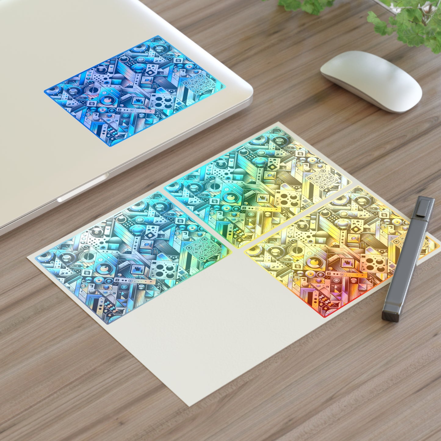 Tech Art Fusion Tech-Forward Streetwear Sticker Sheets - 8404 Design-50